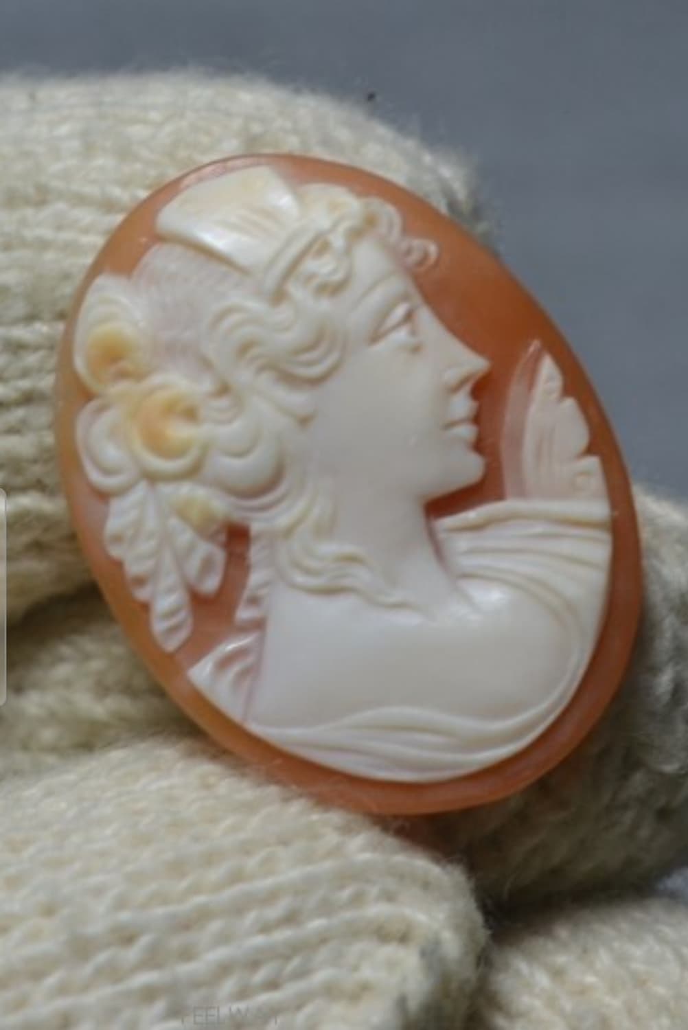 특가세일~진품 쉘 까메오 조각 작품 귀족적인 여인 반지 목걸이 팔찌원석  상품이미지4