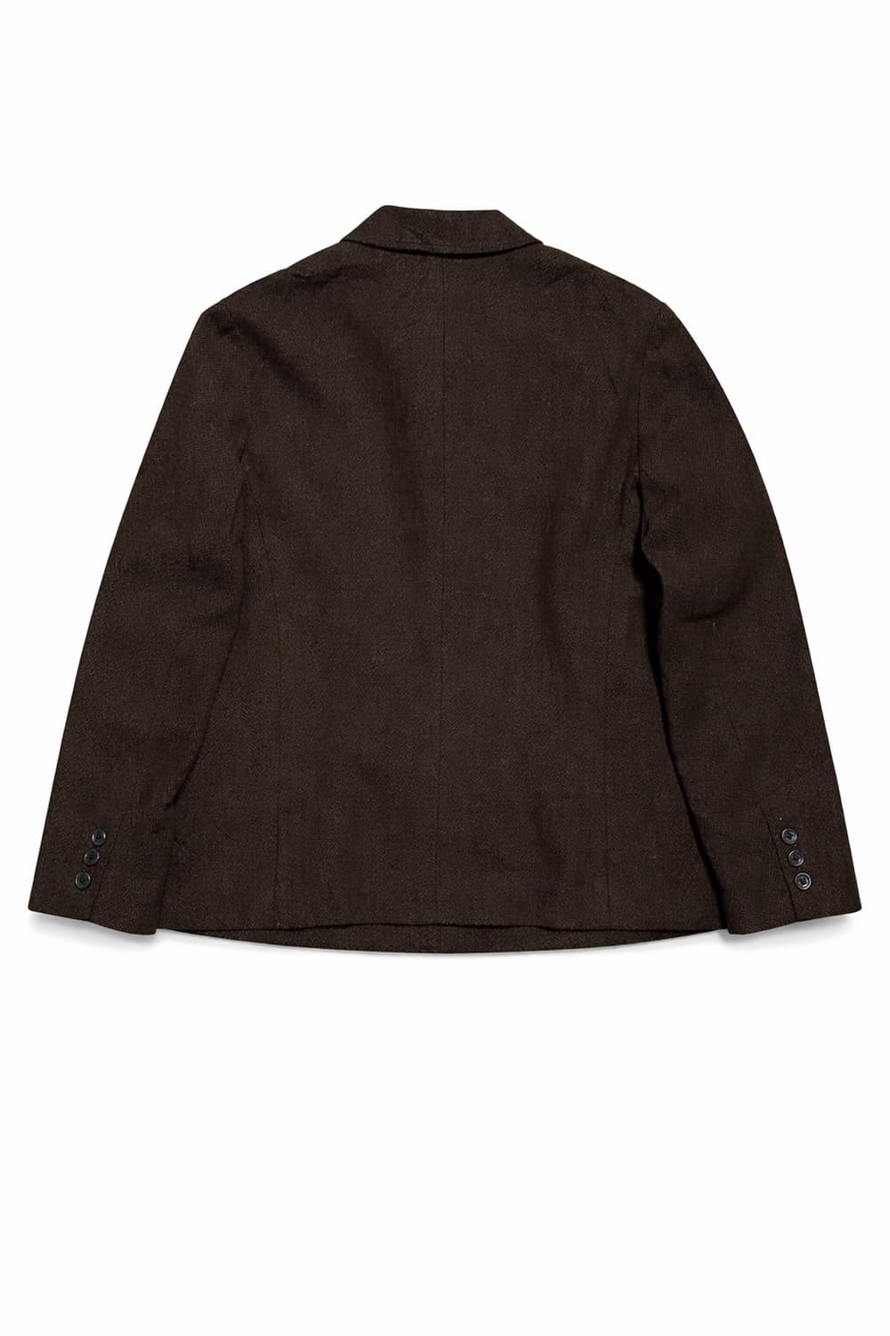 JPN 일본 빈티지 y2k 울 캐시미어 클래식 브라운 헤링본 자켓 M 상품이미지2