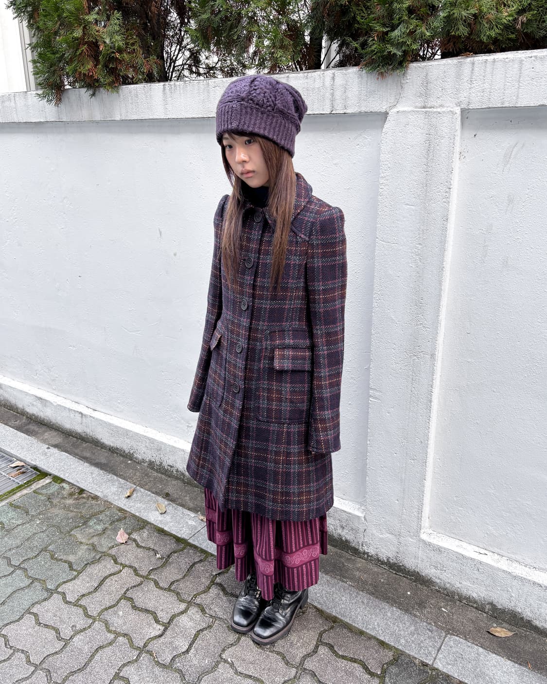 빈티지 울 페미닌 코트 상품이미지1