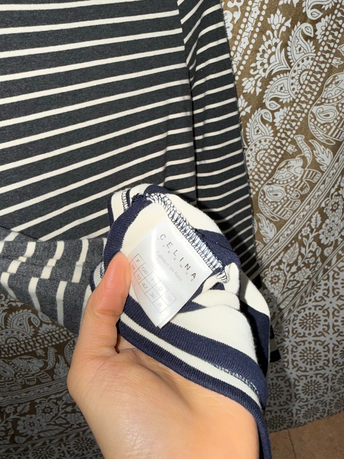 Firenze 버튼 스트라이프 긴팔 티  상품이미지6