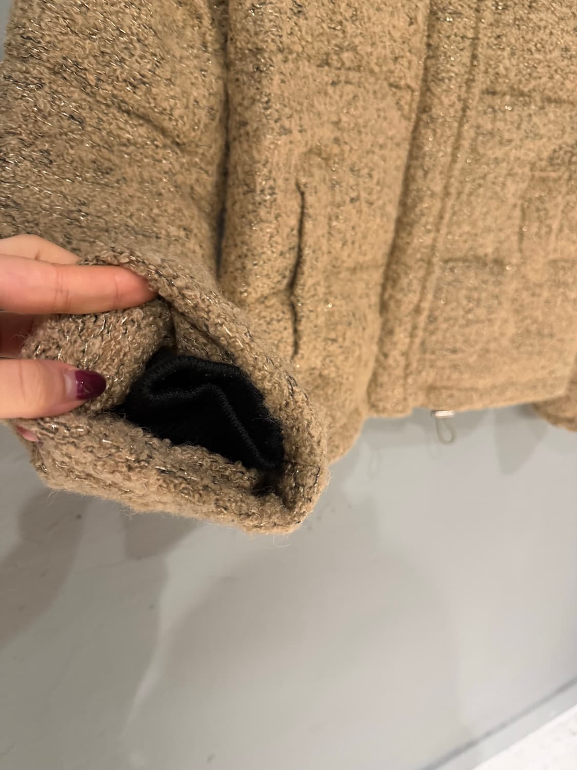 bokashi warm sand boucle padding 상품이미지8