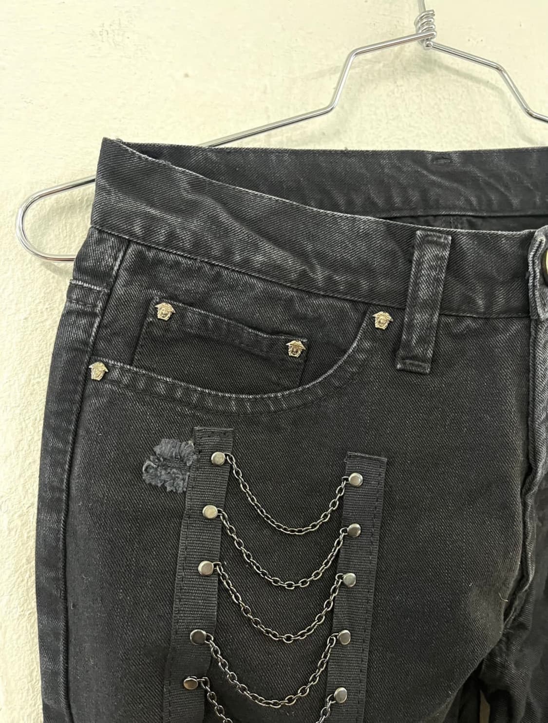 베르사체 체인 플레어 데님 팬츠 상품이미지2