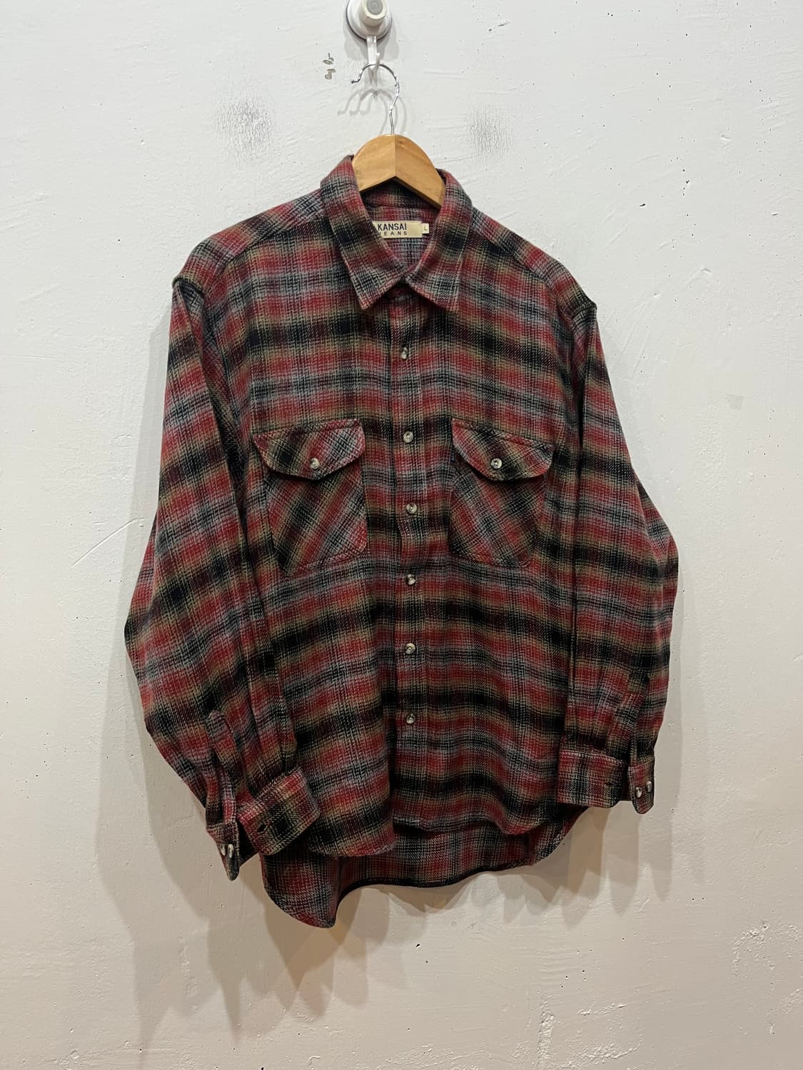 칸사이 야마모토 플란넬 셔츠  상품이미지1