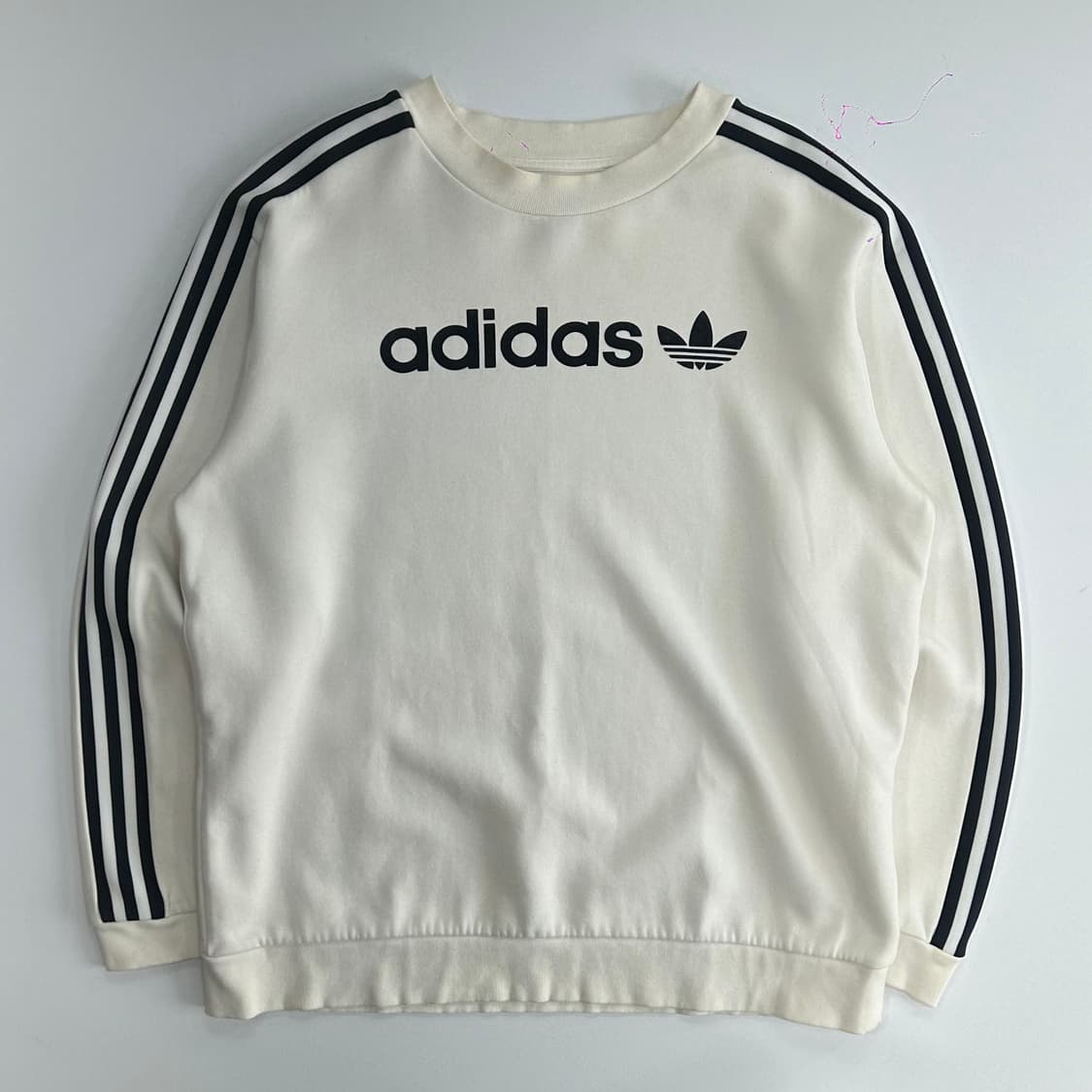 Adidas 아디다스 파이어로고 트랙 아이보리 맨투맨 상품이미지3