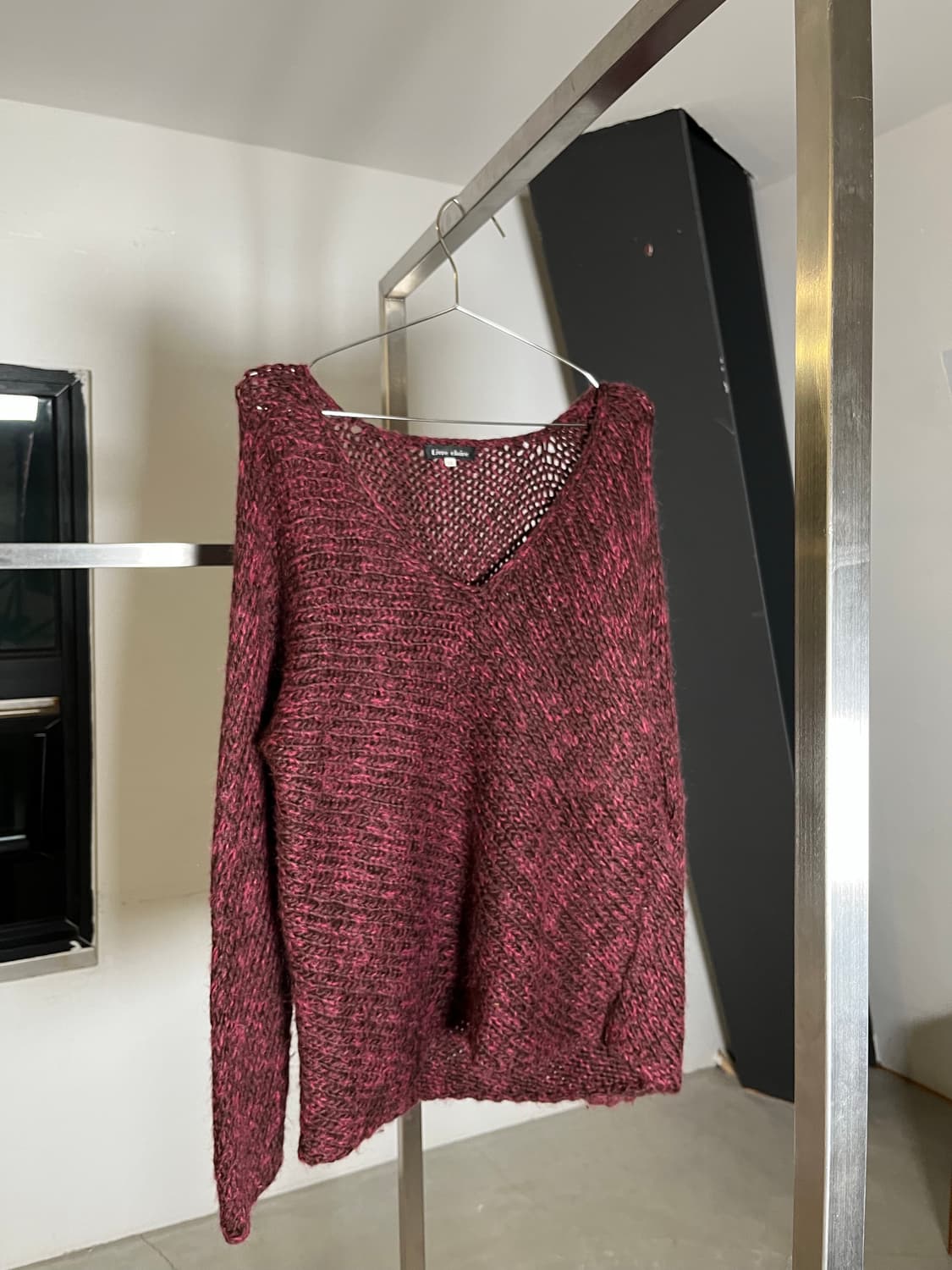 Burgundy Color Knit Sleeves 상품이미지5