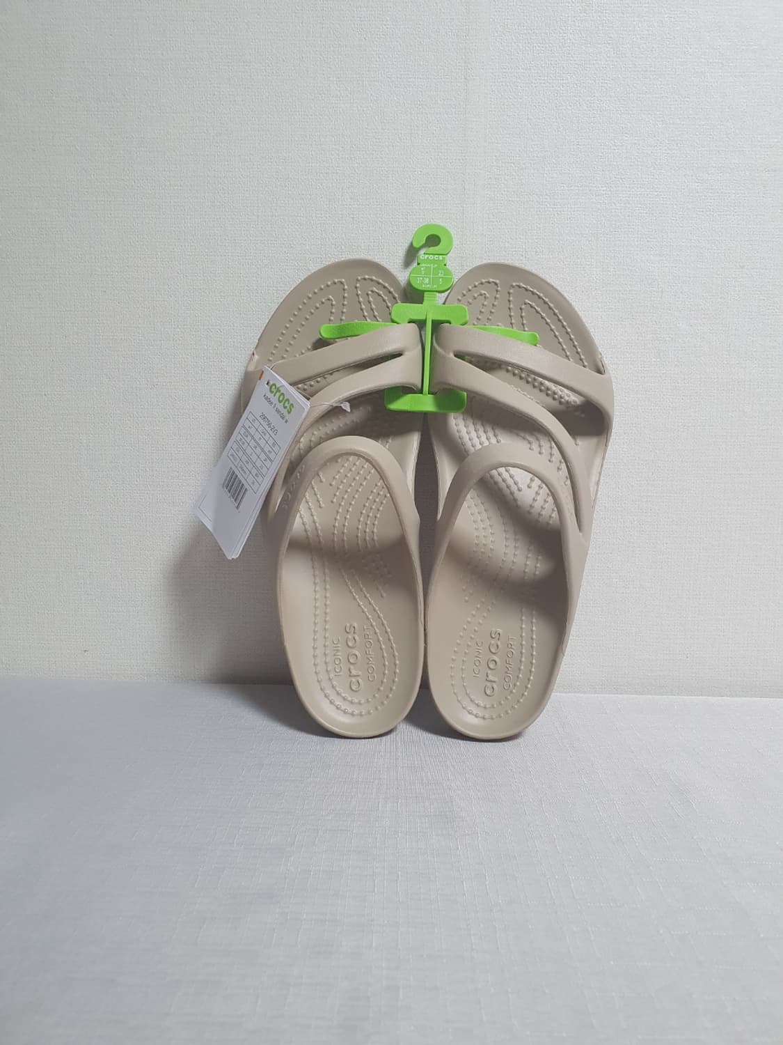 크록스 카디 2 스트랩 샌들 W7 240mm 베이지 새상품 상품이미지2