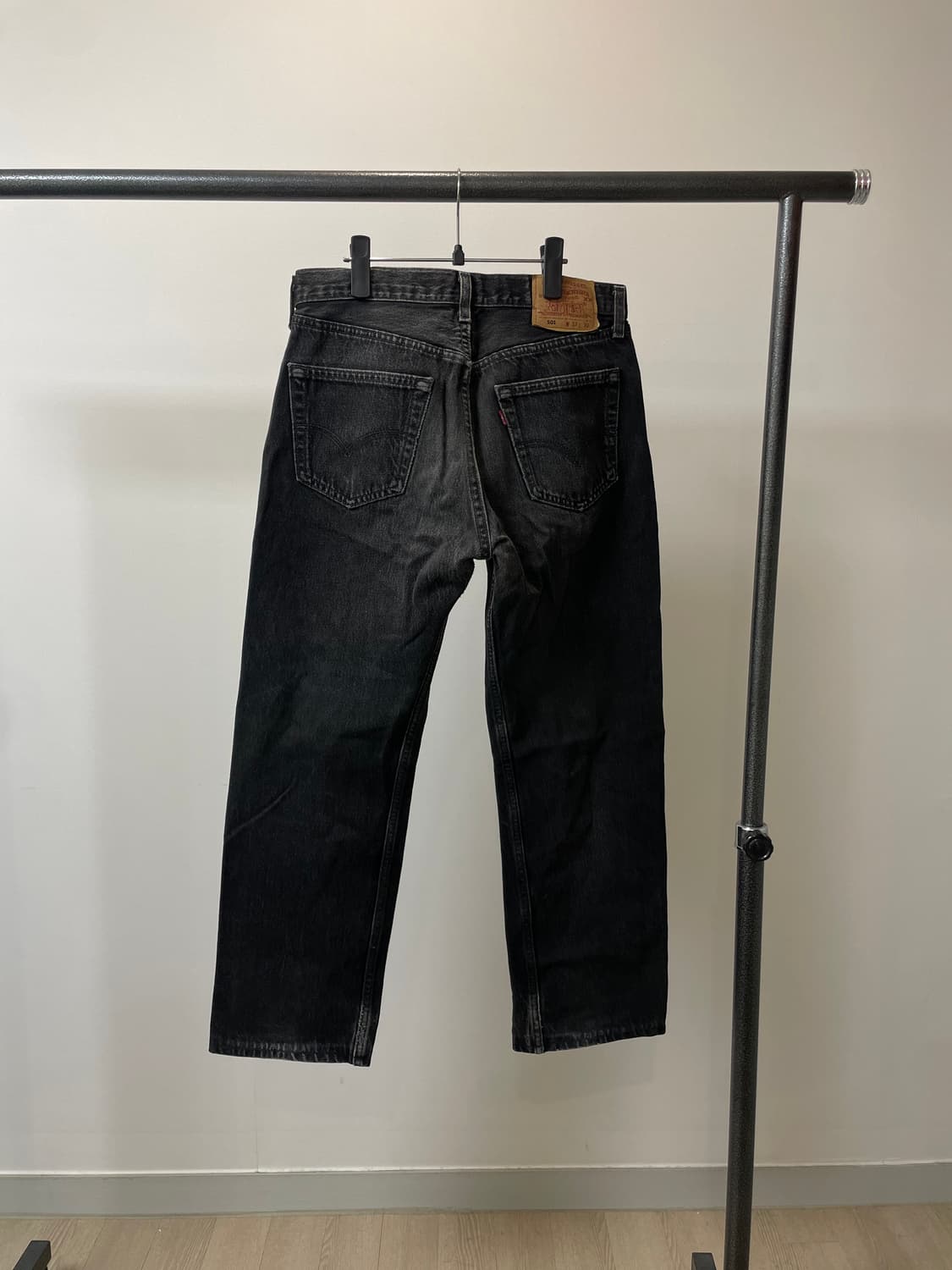 (30) 90s USA 리바이스501 흑청 데님팬츠 상품이미지3