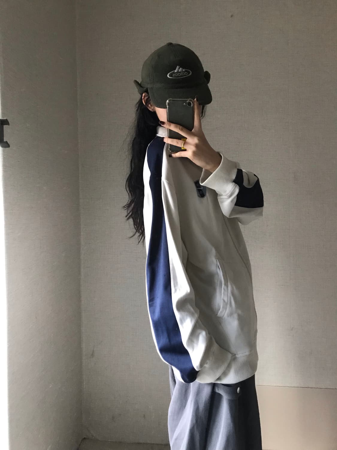 나이키 아이보리 네이비 져지 상품이미지5