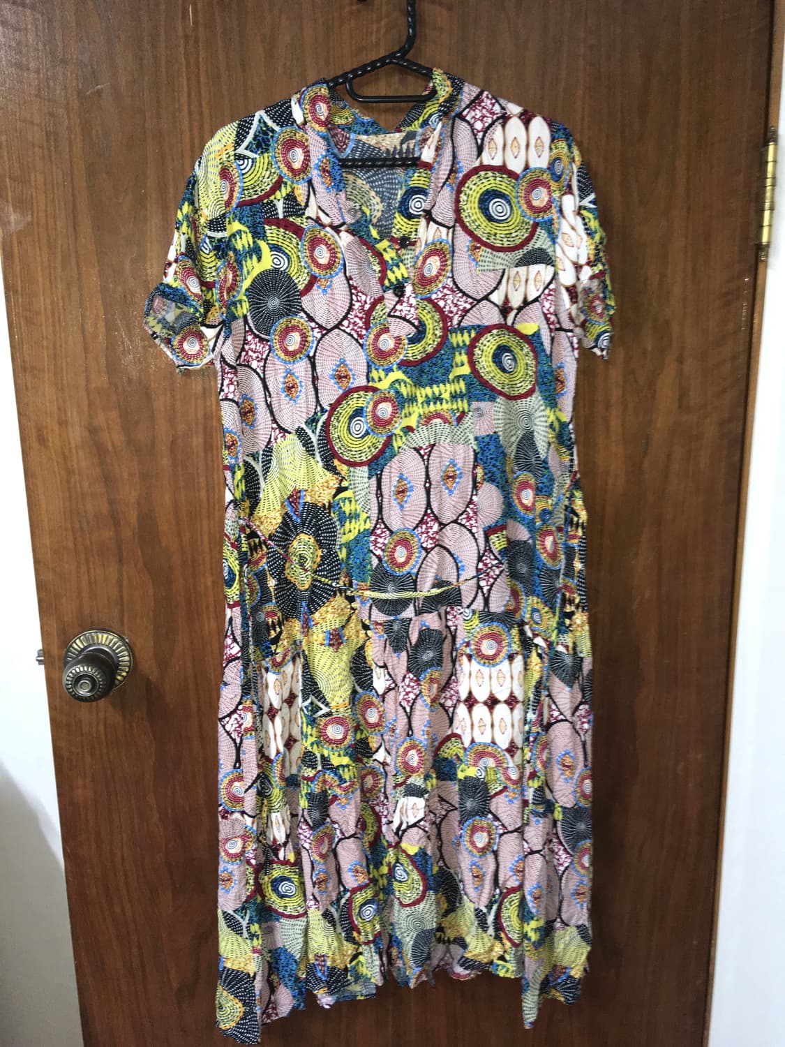 레트로 히피 미디 원피스 상품이미지1