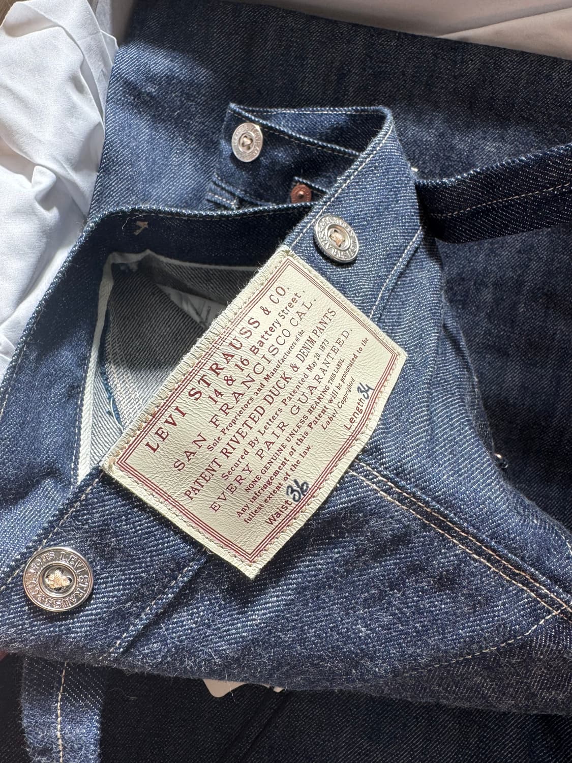 LVC 9리벳 진 800장 한정발매 W36 L34 상품이미지3