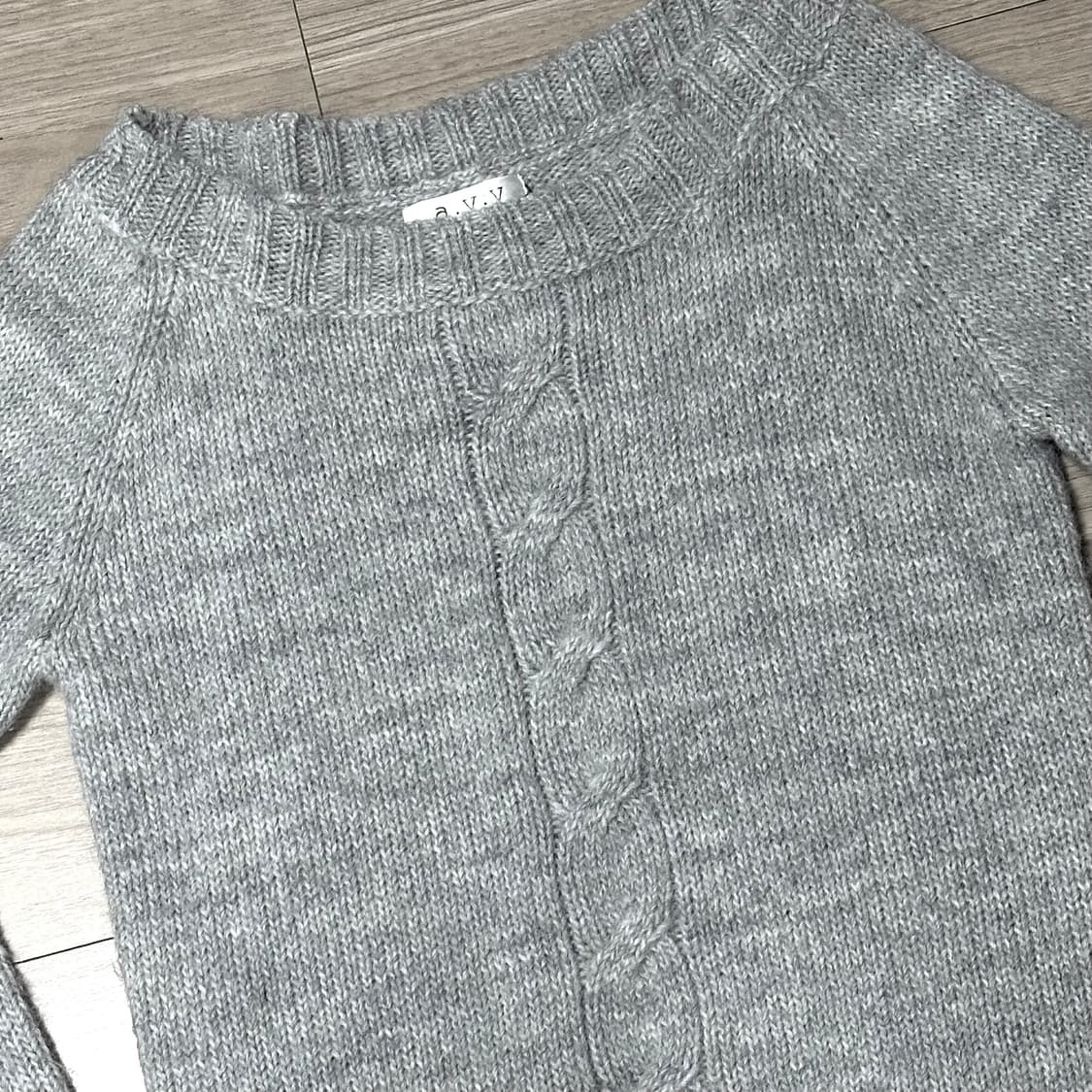 오프숄더 울 니트 상품이미지3