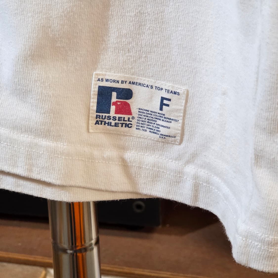 러셀 x 엑스걸 화이트 프린팅 반팔 상품이미지4