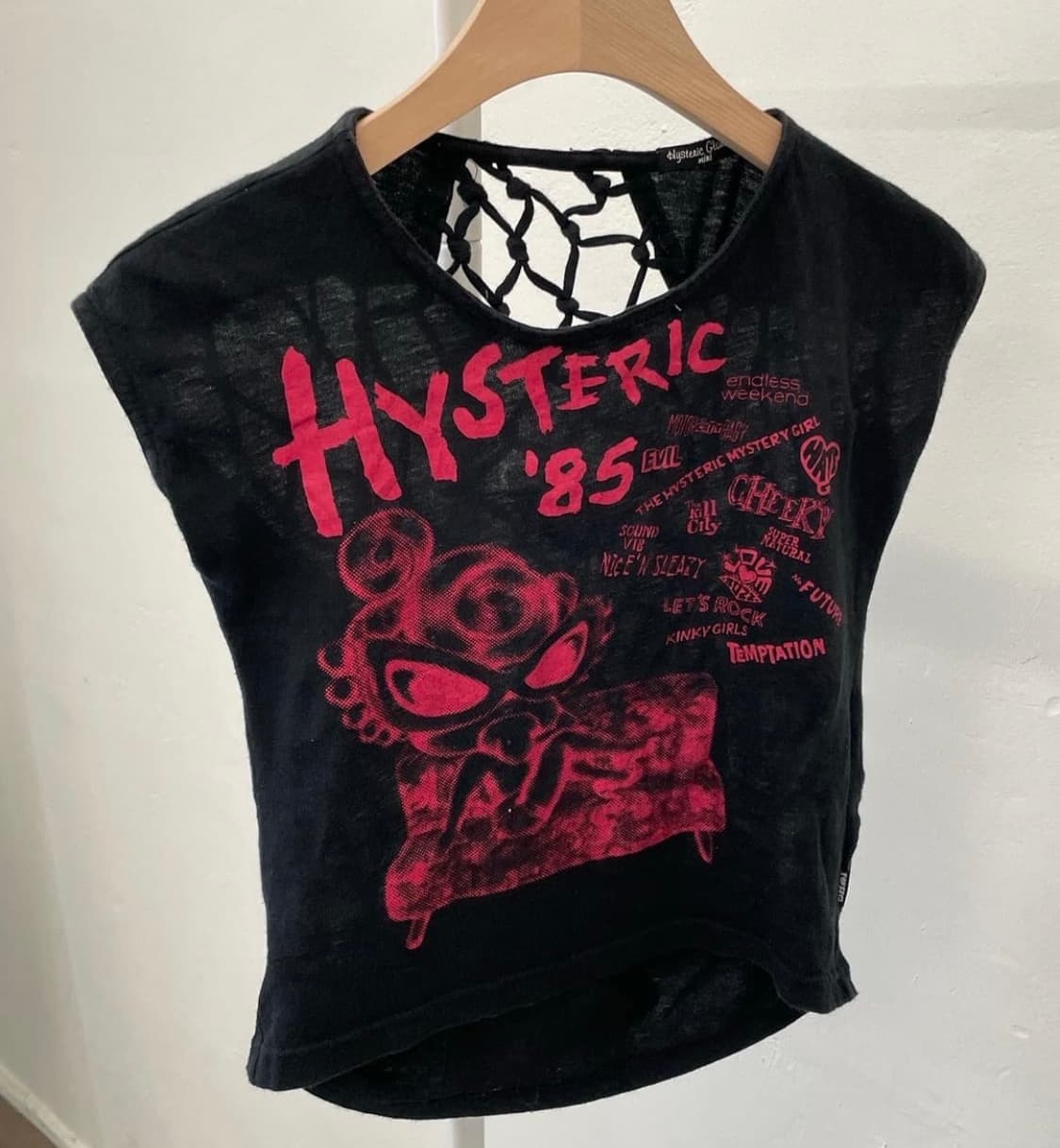 히스테릭 글래머 데미지 크롭탑 HYSTERIC GLAMOUR 상품이미지1