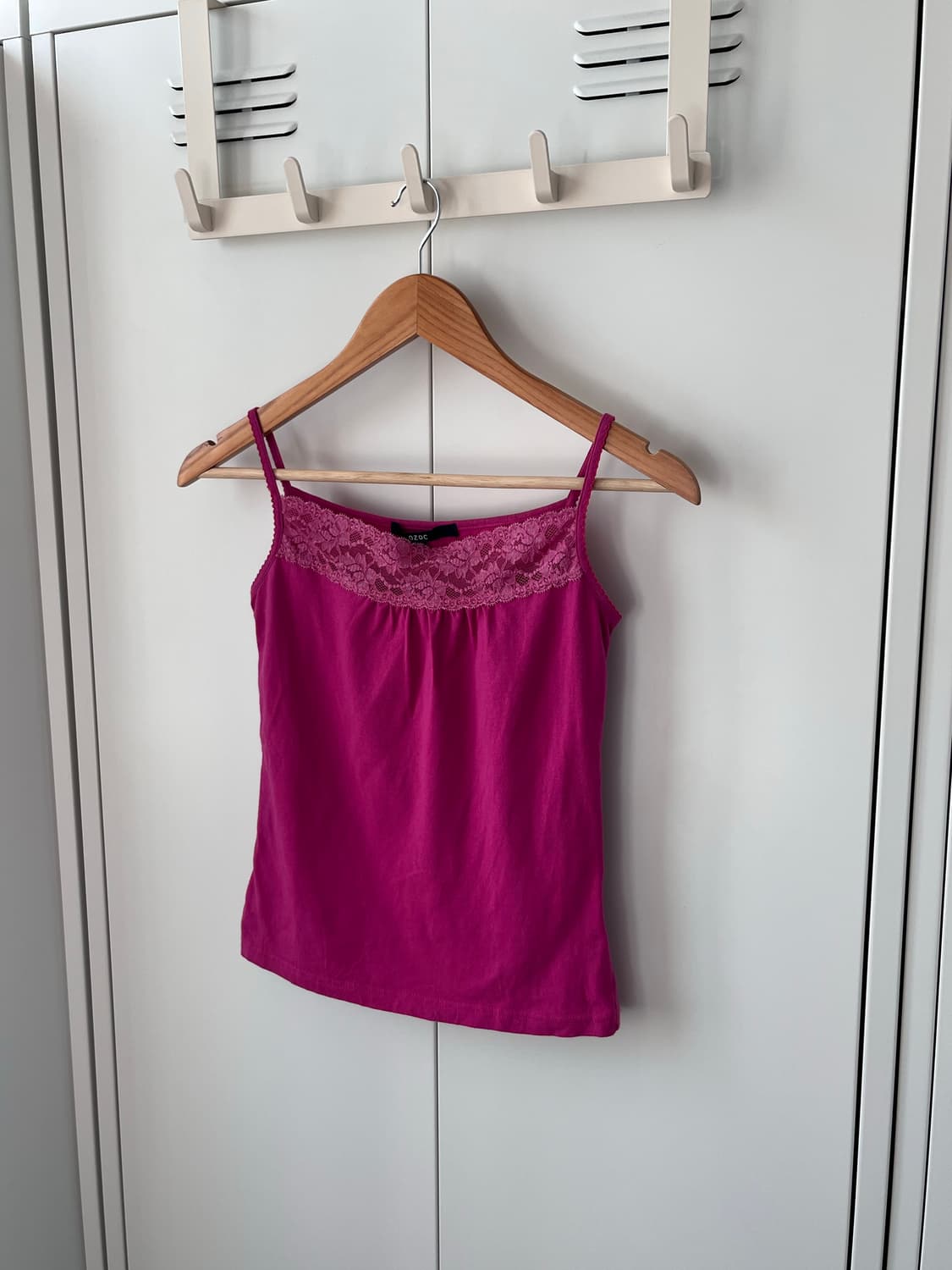 Ozoc 하구미 핫핑크 레이스 슬리브리스 상품이미지2