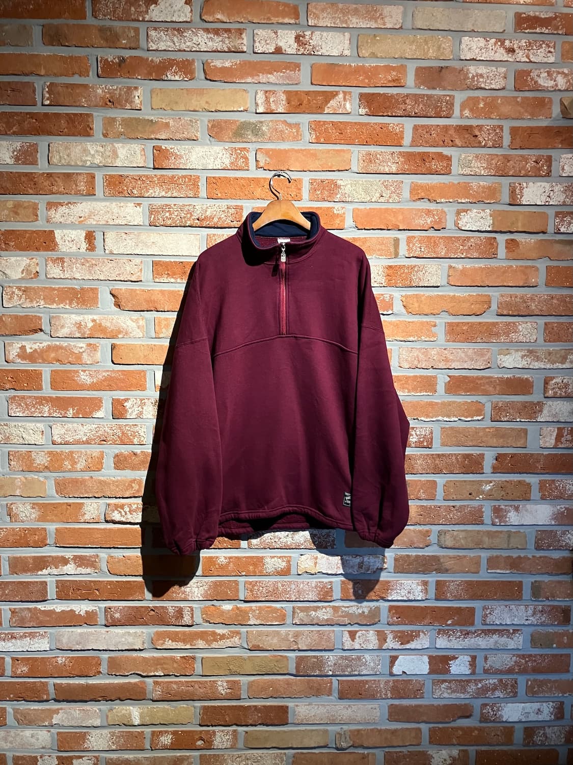 90s USA 빈티지 러셀 하프 집업 스웻 셔츠 맨투맨 상품이미지1