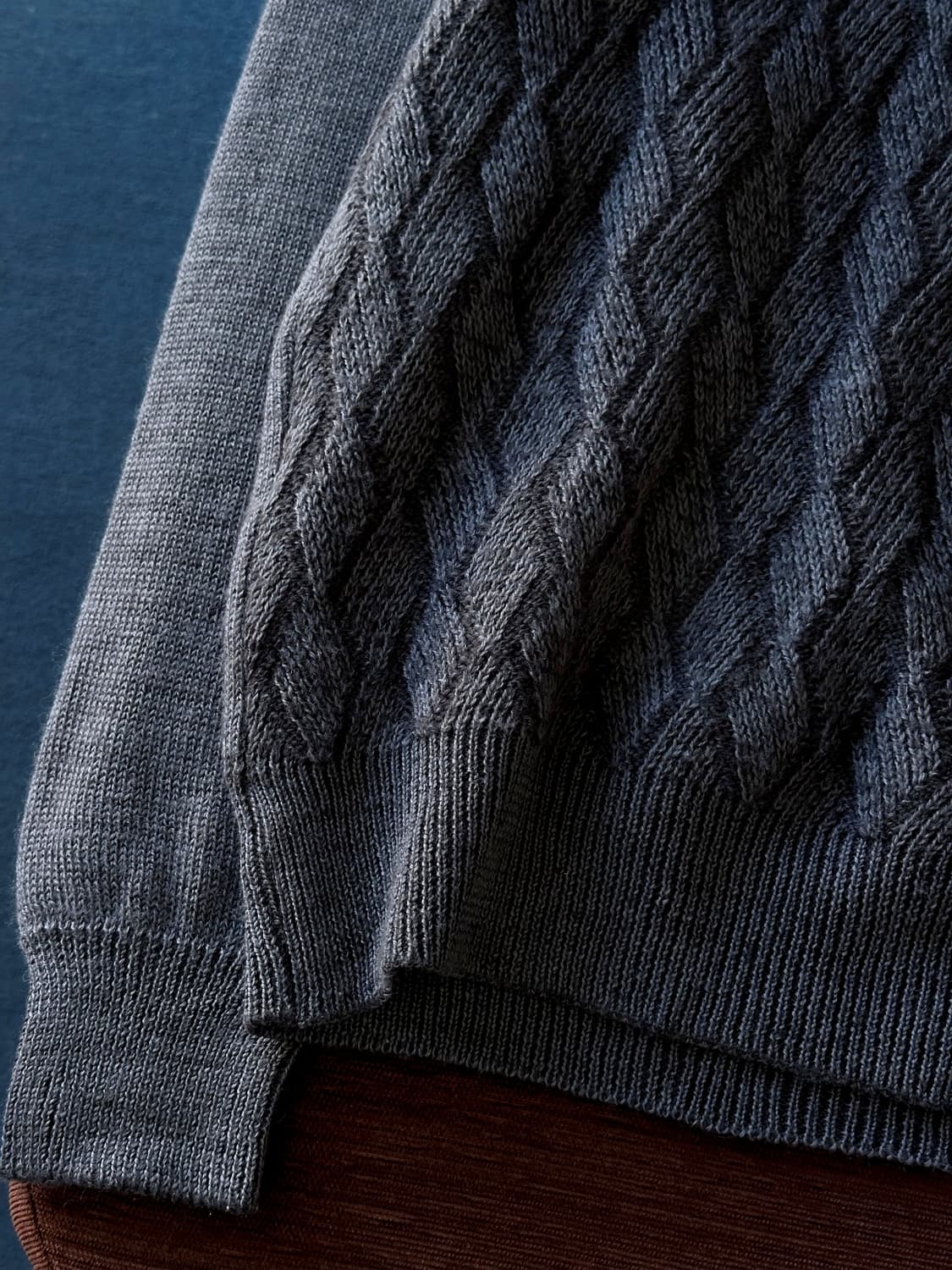 Design pattern wool blend knit P/O 상품이미지4