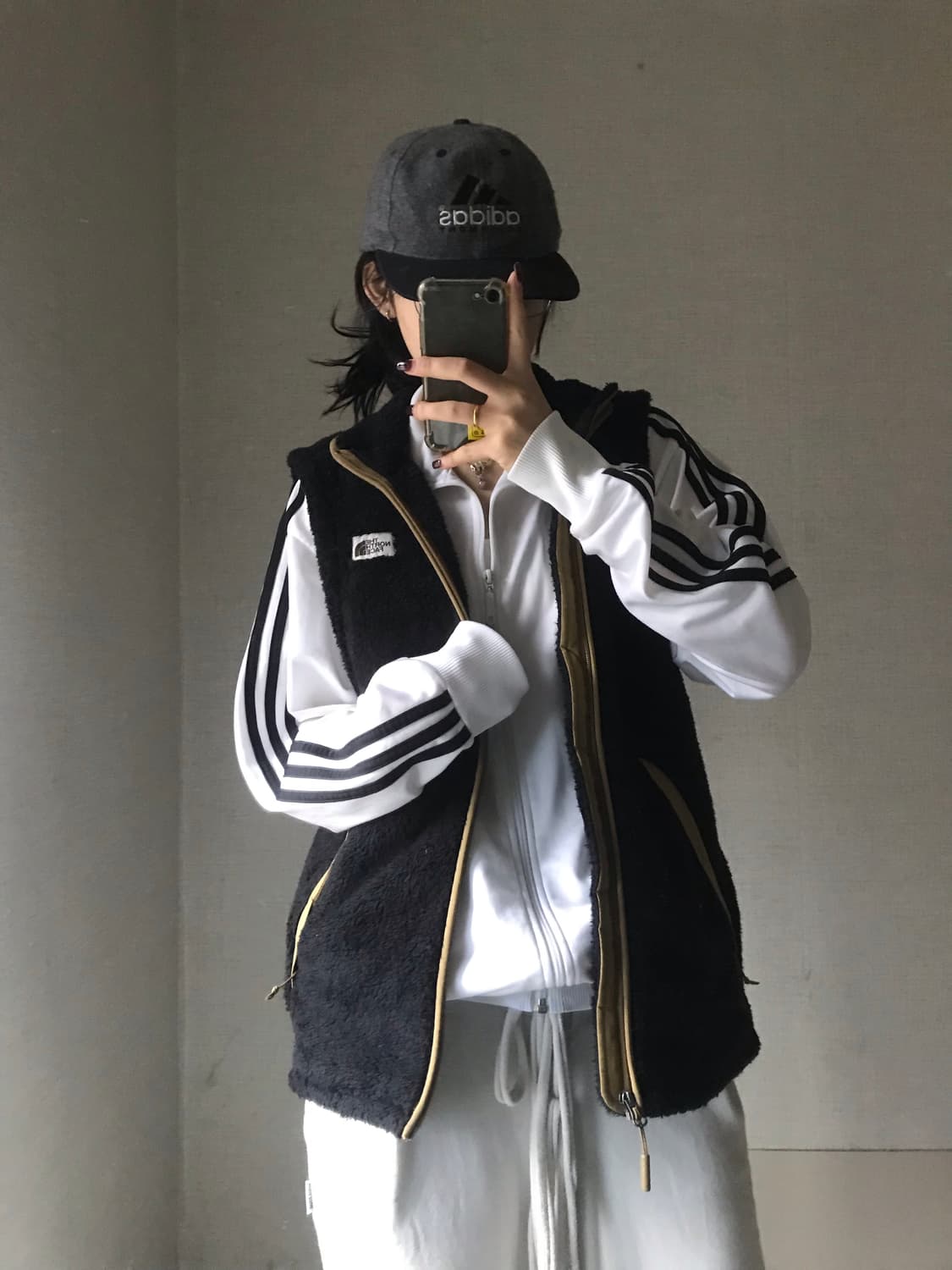 노페 블랙 후리스 조끼 상품이미지5