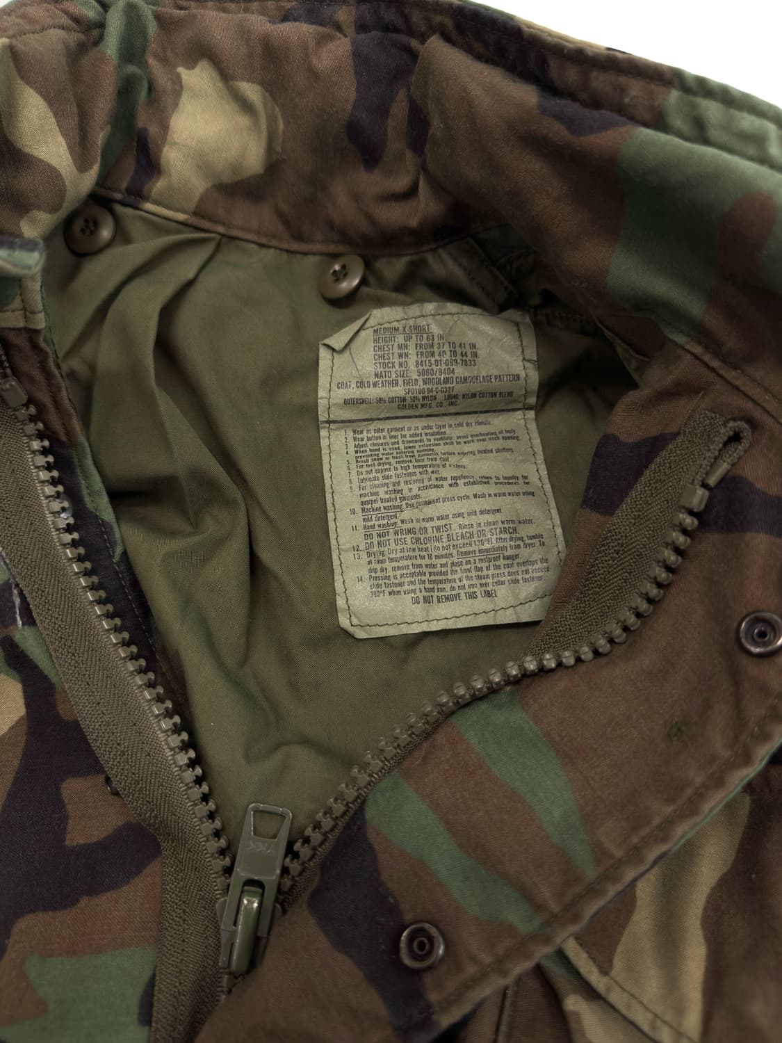 미군 94’s 우드랜드 M65 필드자켓 야상  상품이미지4