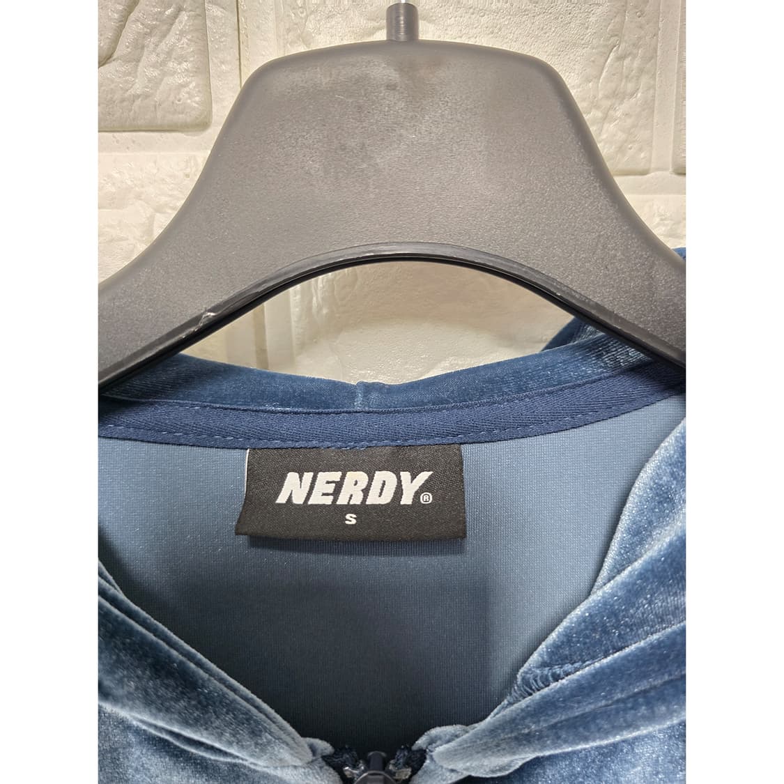 택포) 21s 널디 벨벳 후드집업 S 상품이미지2