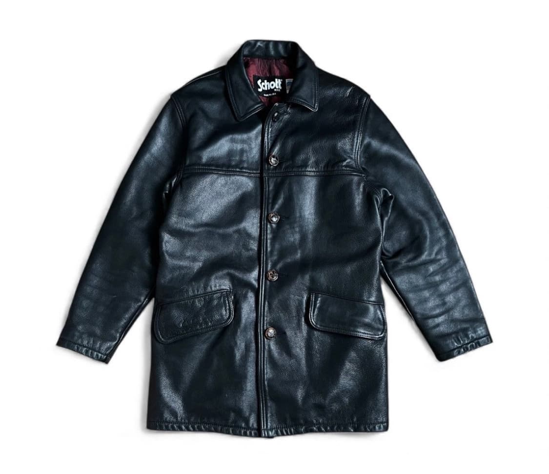 빈티지 schott 쇼트 레더 카코트 36 상품이미지1