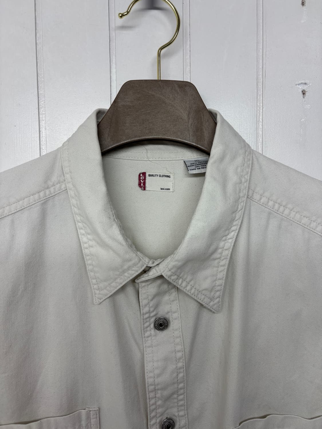 90s 오리지널 리바이스 데님 워크셔츠 XL 상품이미지2