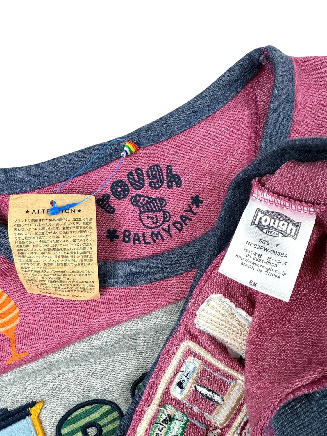 rough 아플리케 키치 스웻셔츠 상품이미지5