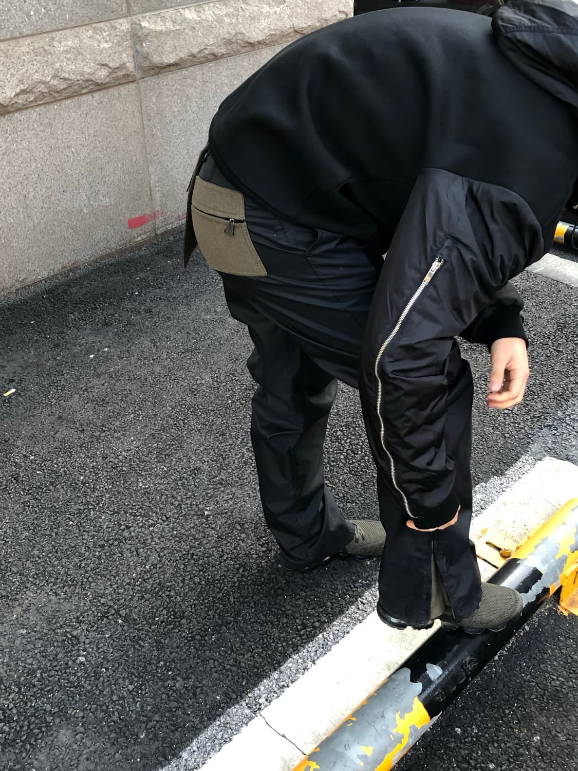 마르셀로 불론  사이드 지퍼 봄버 상품이미지3