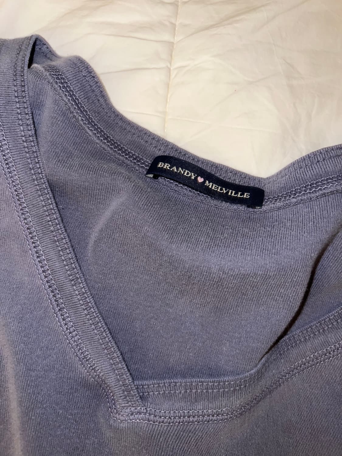 브랜디멜빌 블루그레이 브이넥 롱슬리브 상품이미지2