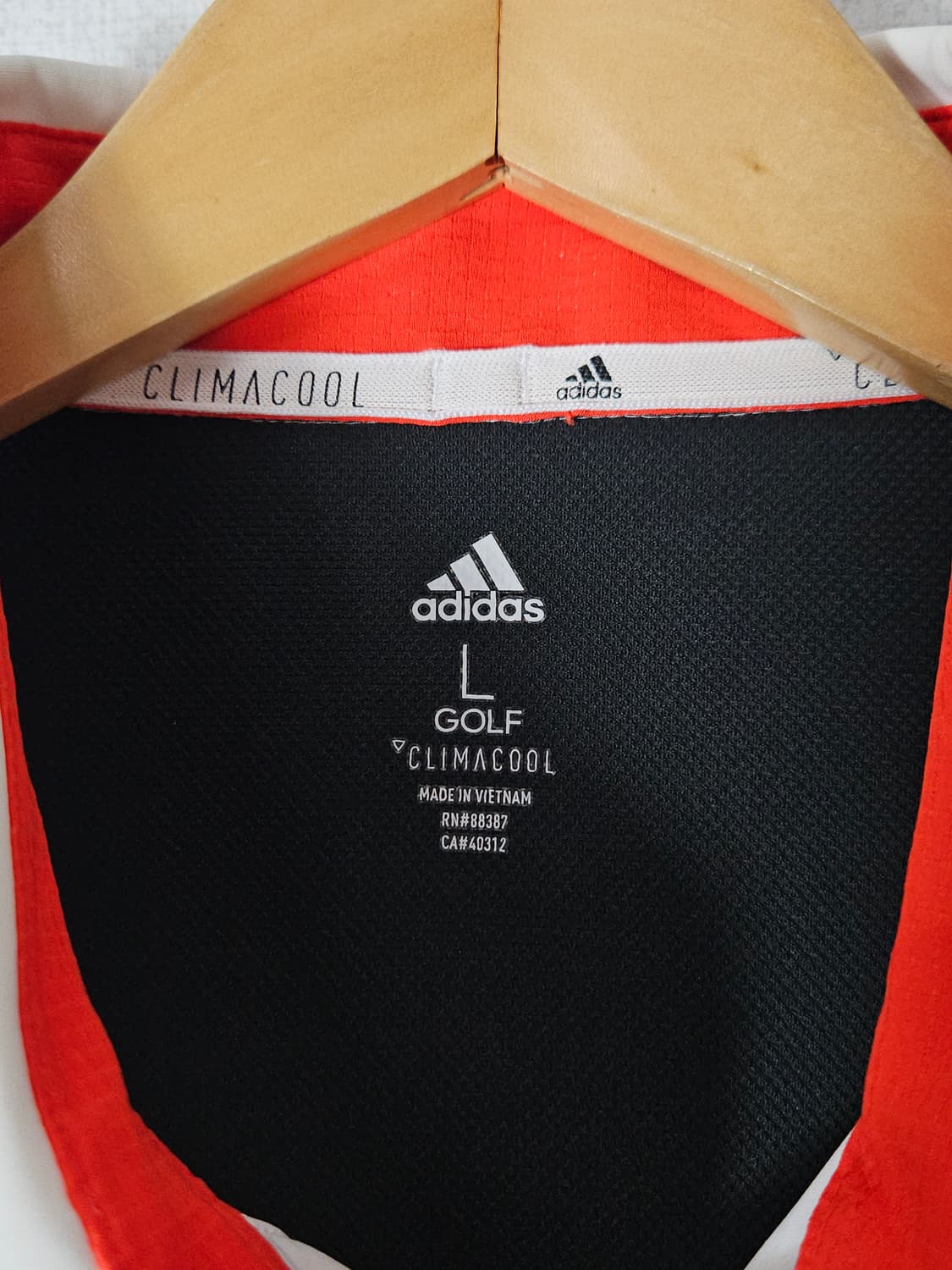 아디다스 골프 카라티 반팔 피케티 폴로 클라이마쿨 L (거의 새상품) 상품이미지3