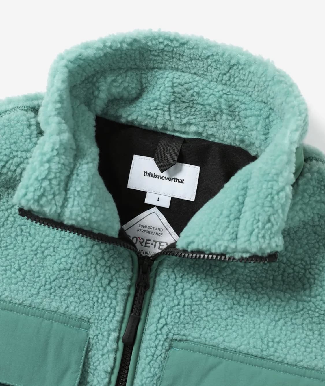 디스이즈네버댓 고어텍스 플리스 자켓 아이스블루 M 상품이미지3