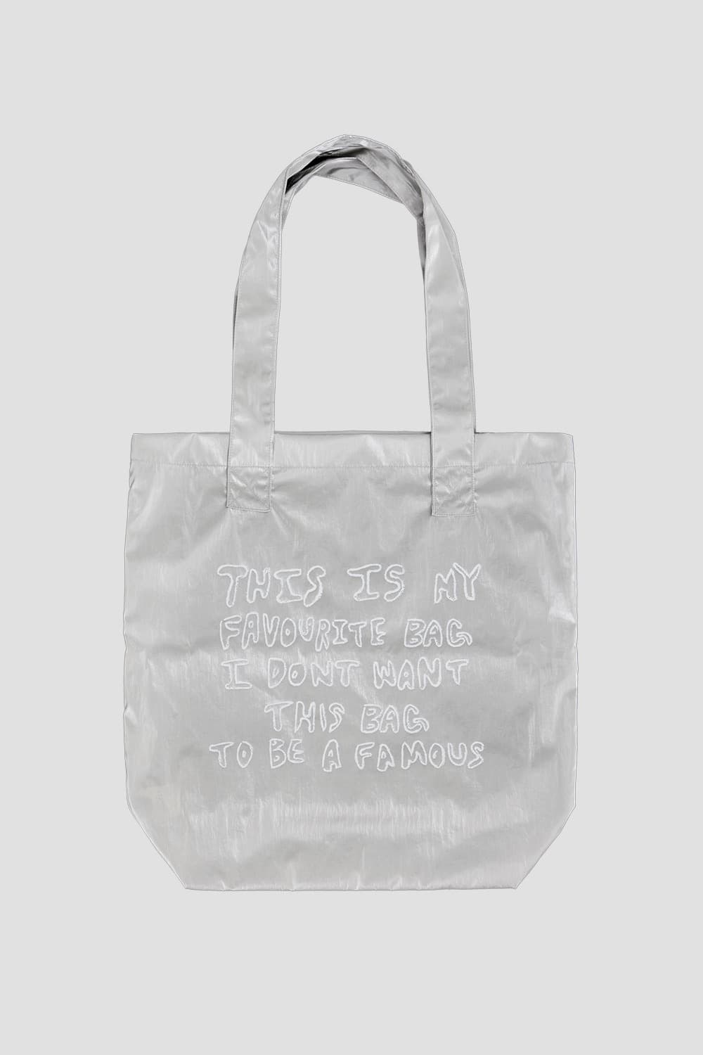 1011 갤러리 나일론 실버 토트백 상품이미지2