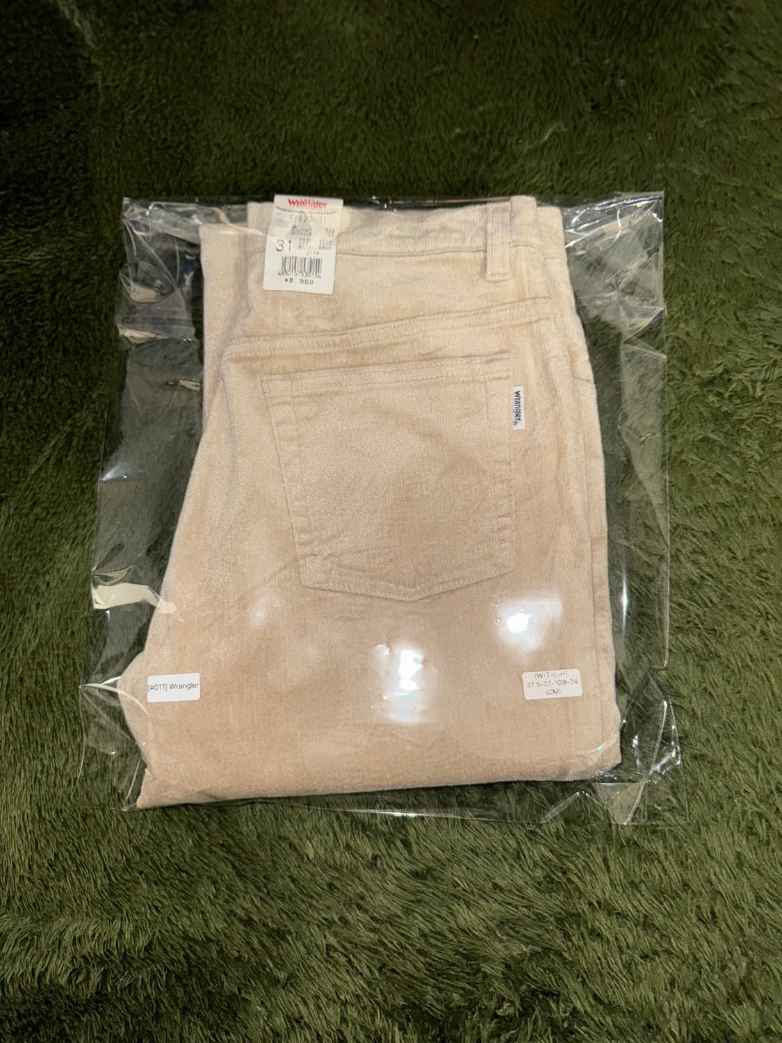 [31] 랭글러 텍스쳐드 부츠컷 팬츠 베이지 MADE IN JAPAN 상품이미지10