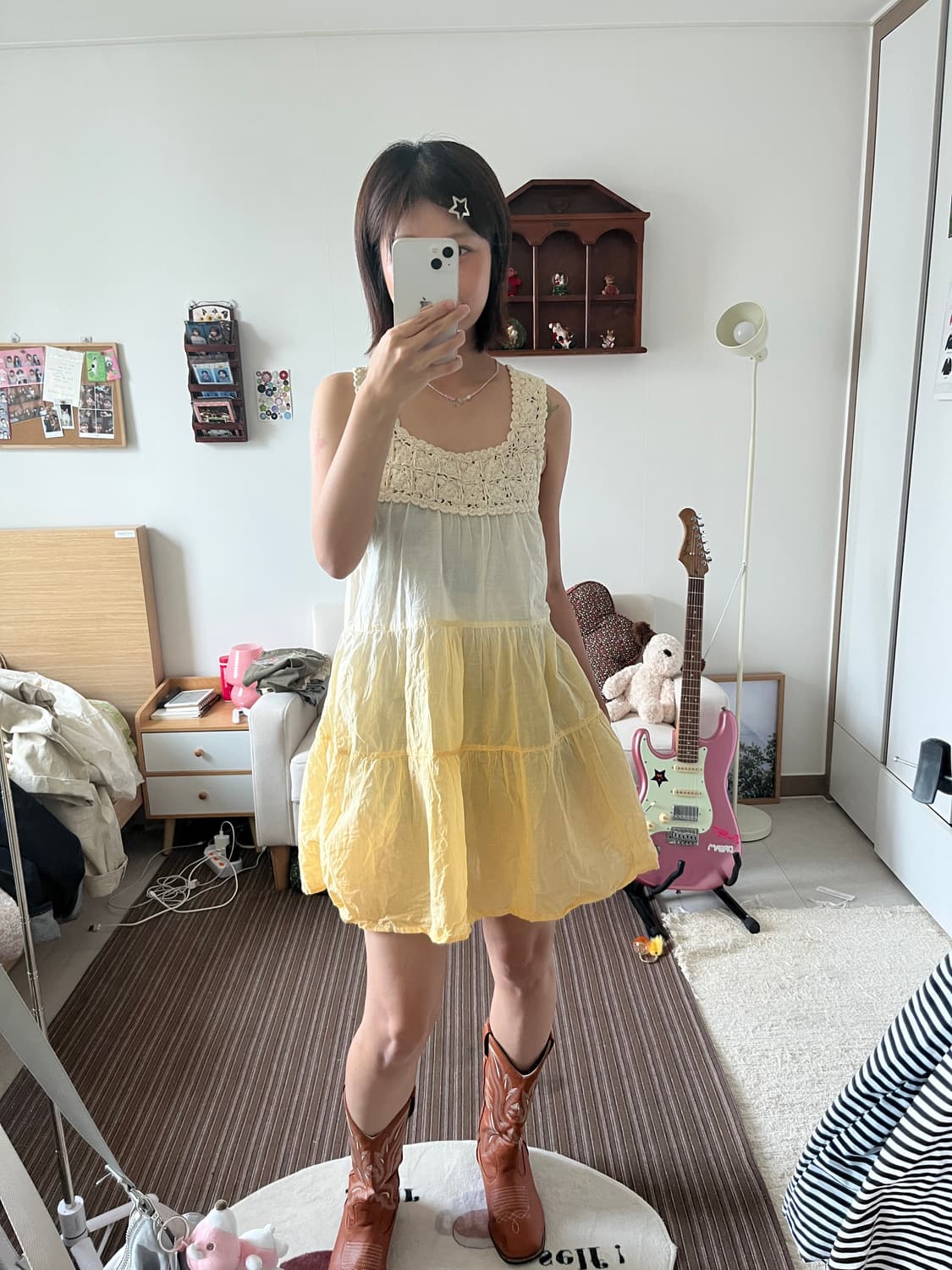 개나리 빈티지 모리걸 원피스🌼 상품이미지1