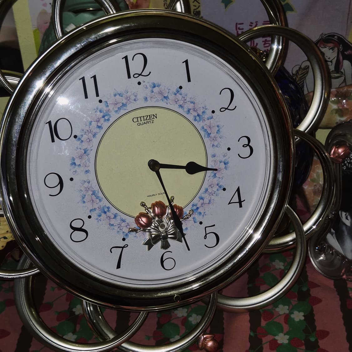 70s 시티즌 튤립 꽃잎 멜로디 괘종 벽시계 상품이미지6