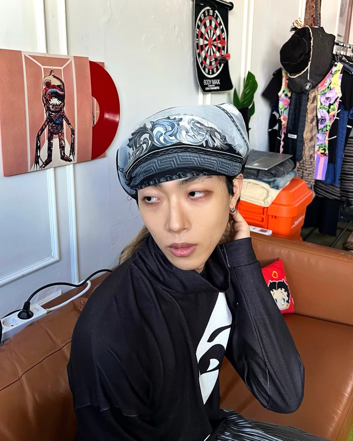 80-90s JPN Vintage Antique Pattern Scarf 상품이미지2