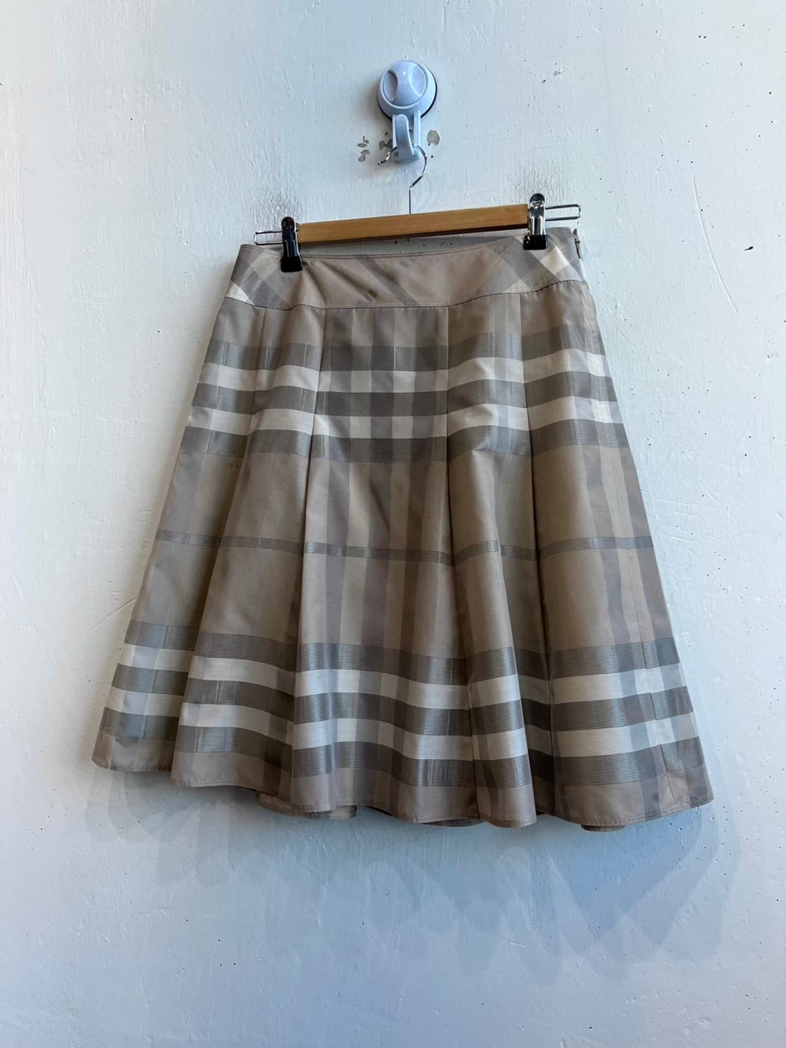 버버리 실크 블렌디드 썸머 스커트 치마 Made in JAPAN 상품이미지1