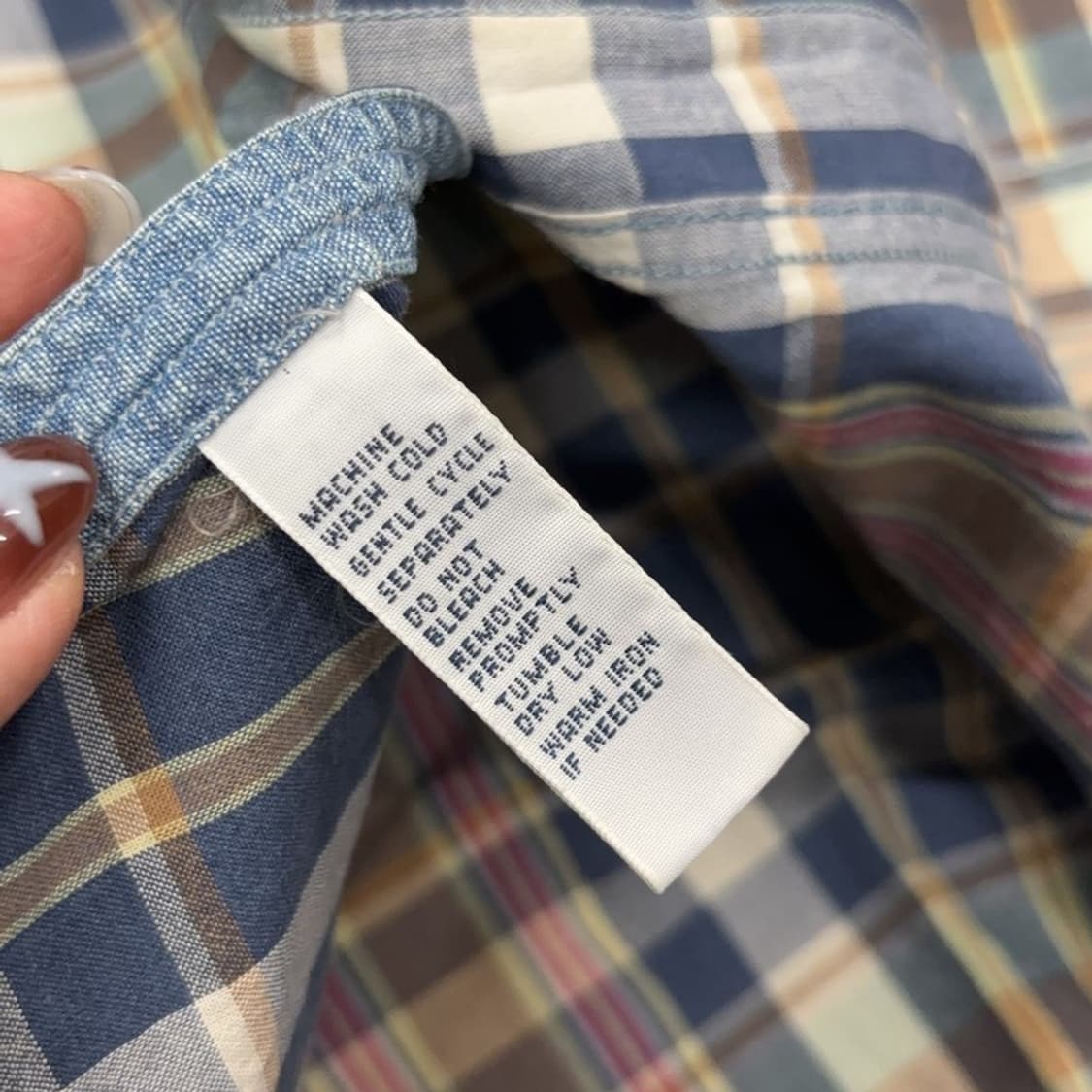 폴로 랄프로렌 투포켓 빈티지 체크 셔츠 S P00033 상품이미지3