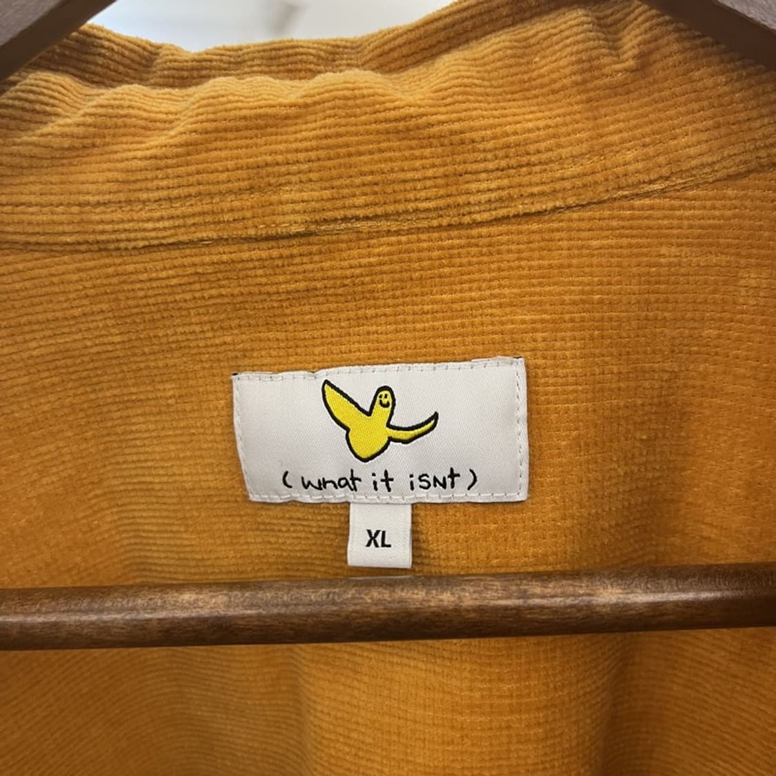 와릿이즌 와키윌리 레트로 머스타드 코듀로이 셔츠 XL C10214 상품이미지5