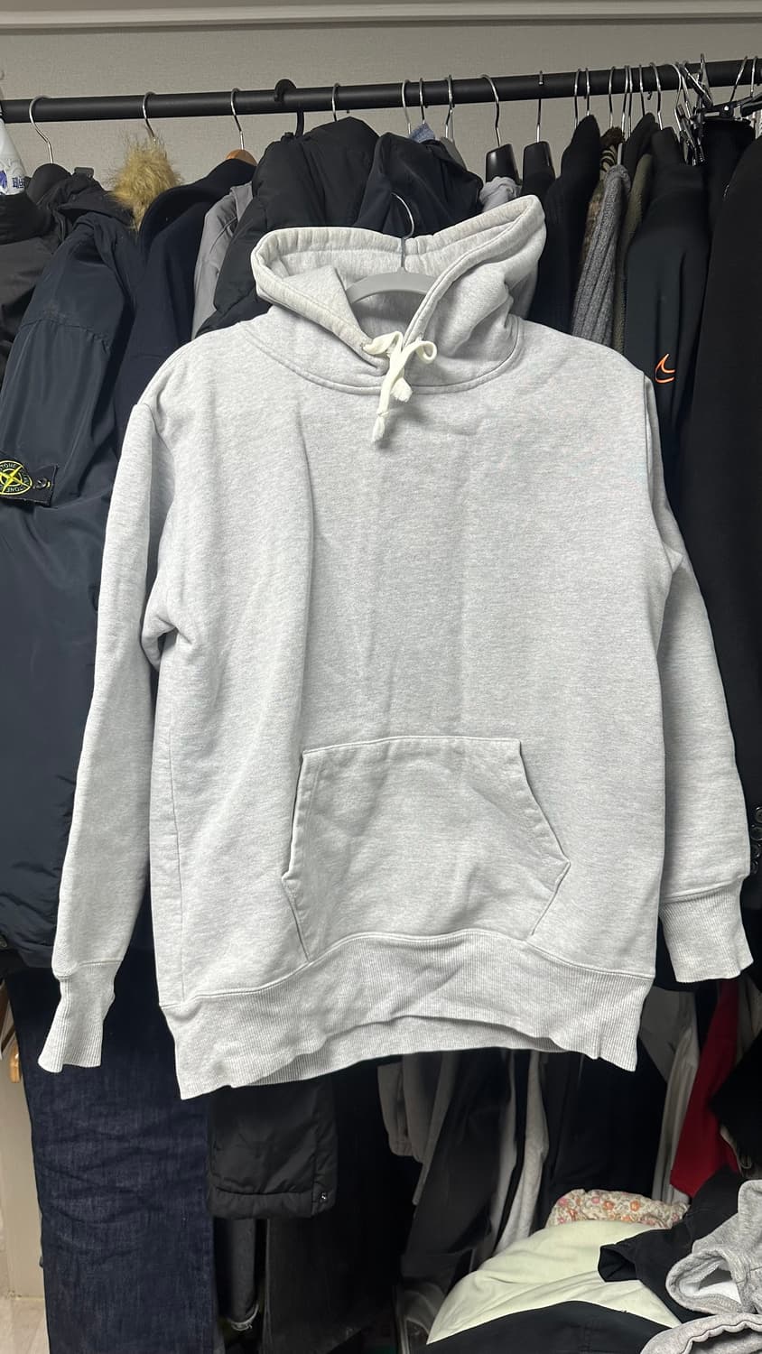 니들워크 헤비 무지 그레이 스웻 후드티 38 상품이미지1