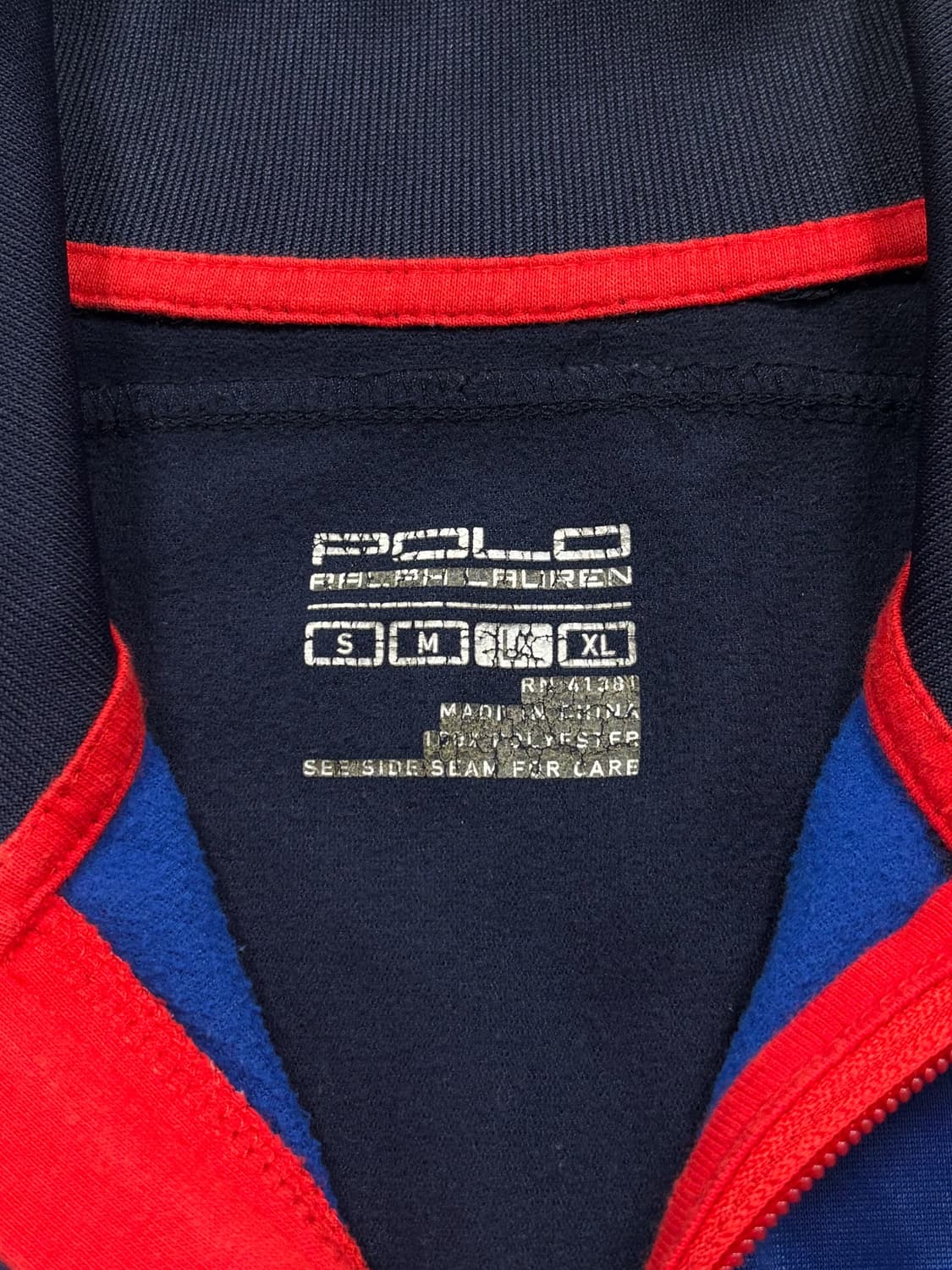 폴로 네이비 배색 트랙 자켓 상품이미지5