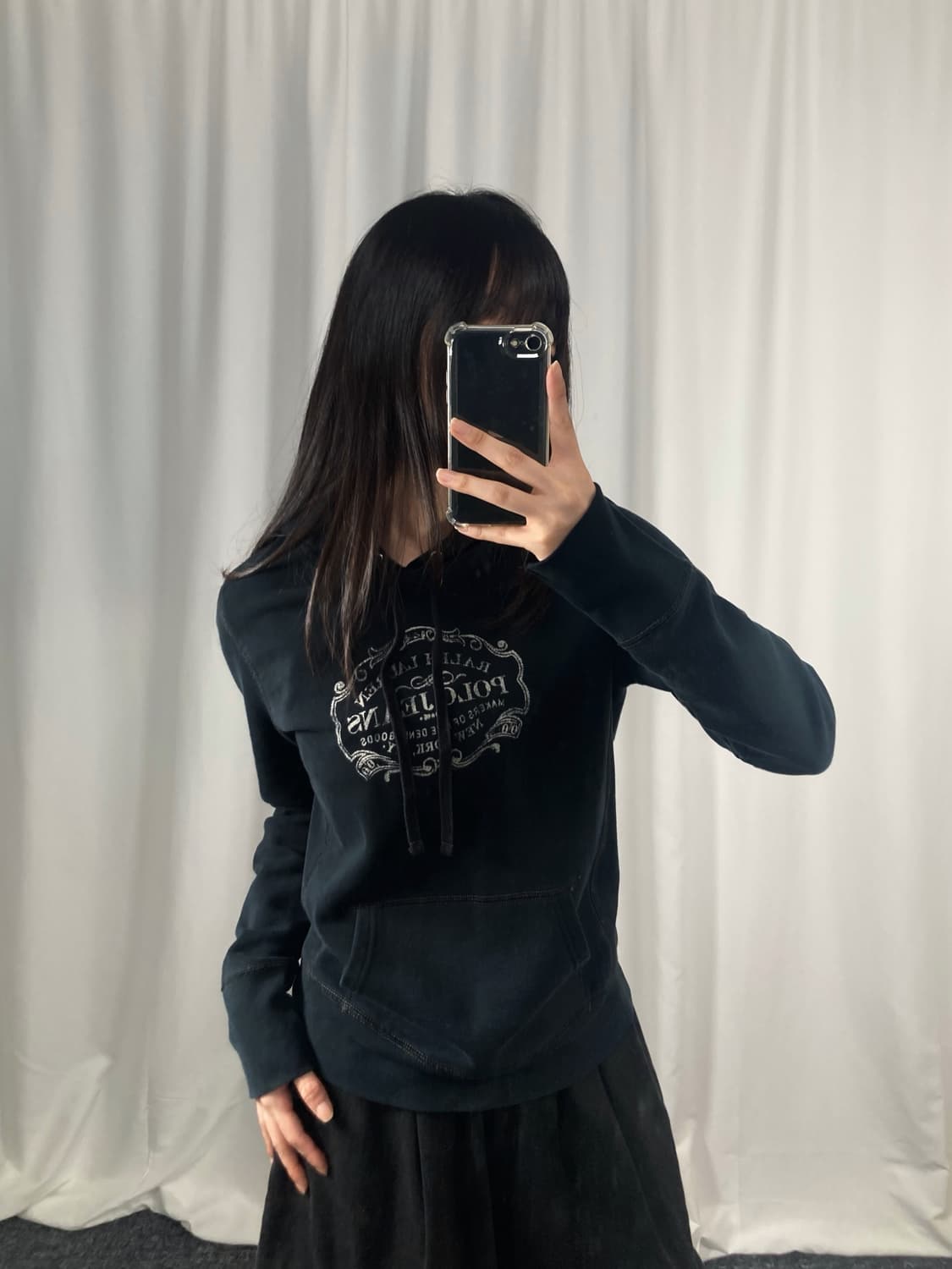 폴로 블랙 후드 상품이미지3