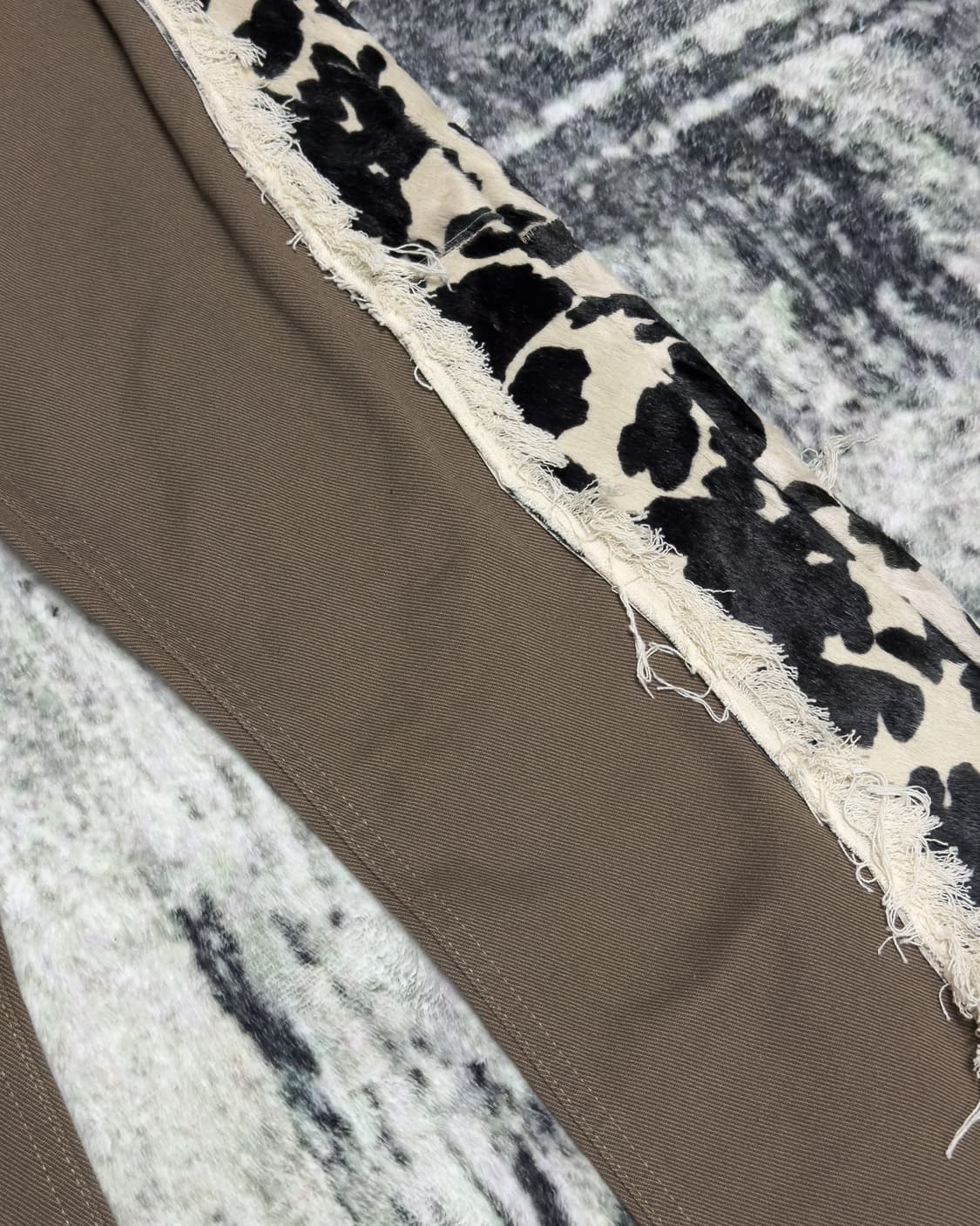 {Silfeds} Unborn Calf Fringe Flare Denim 상품이미지6