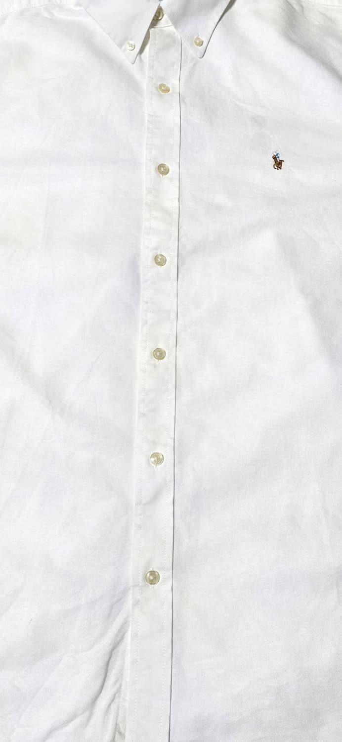 폴로 랄프로렌 화이트 반팔 셔츠 XL 상품이미지5