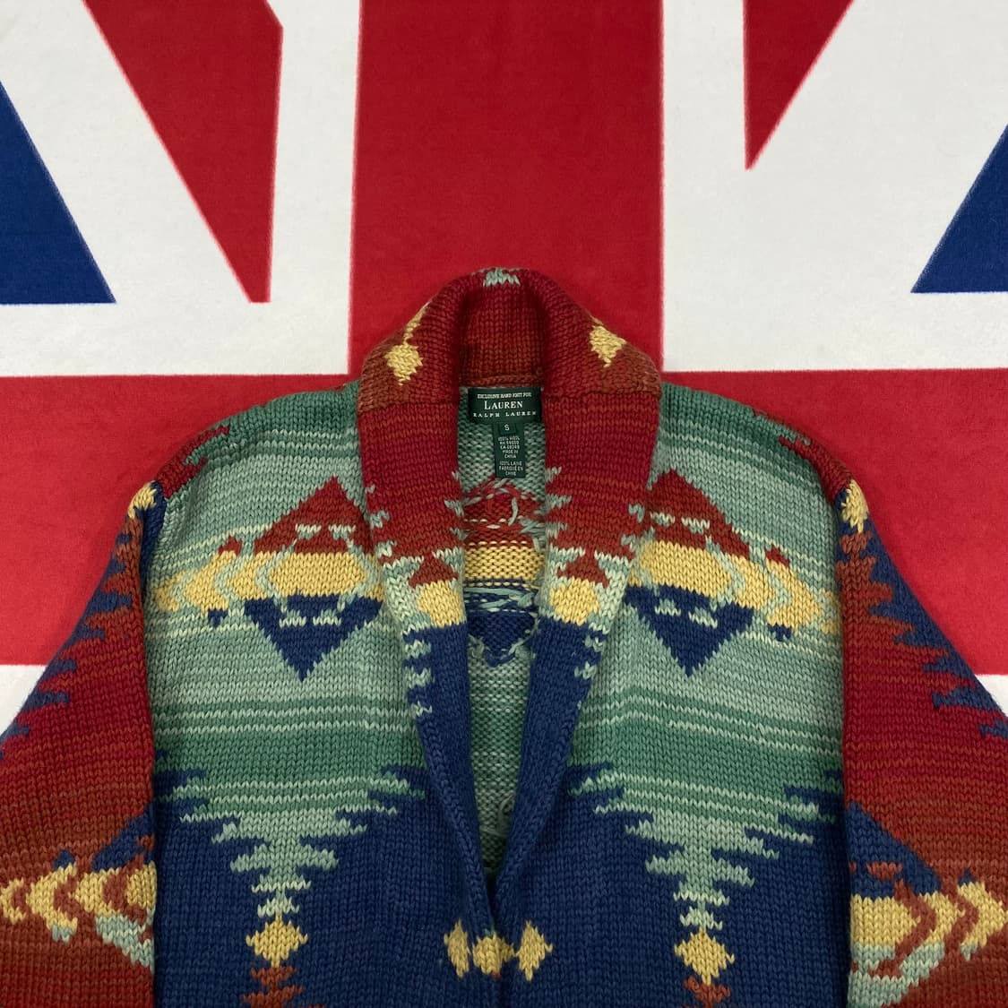 90s 랄프로렌 핸드니트 가디건 S 실측L 상품이미지3