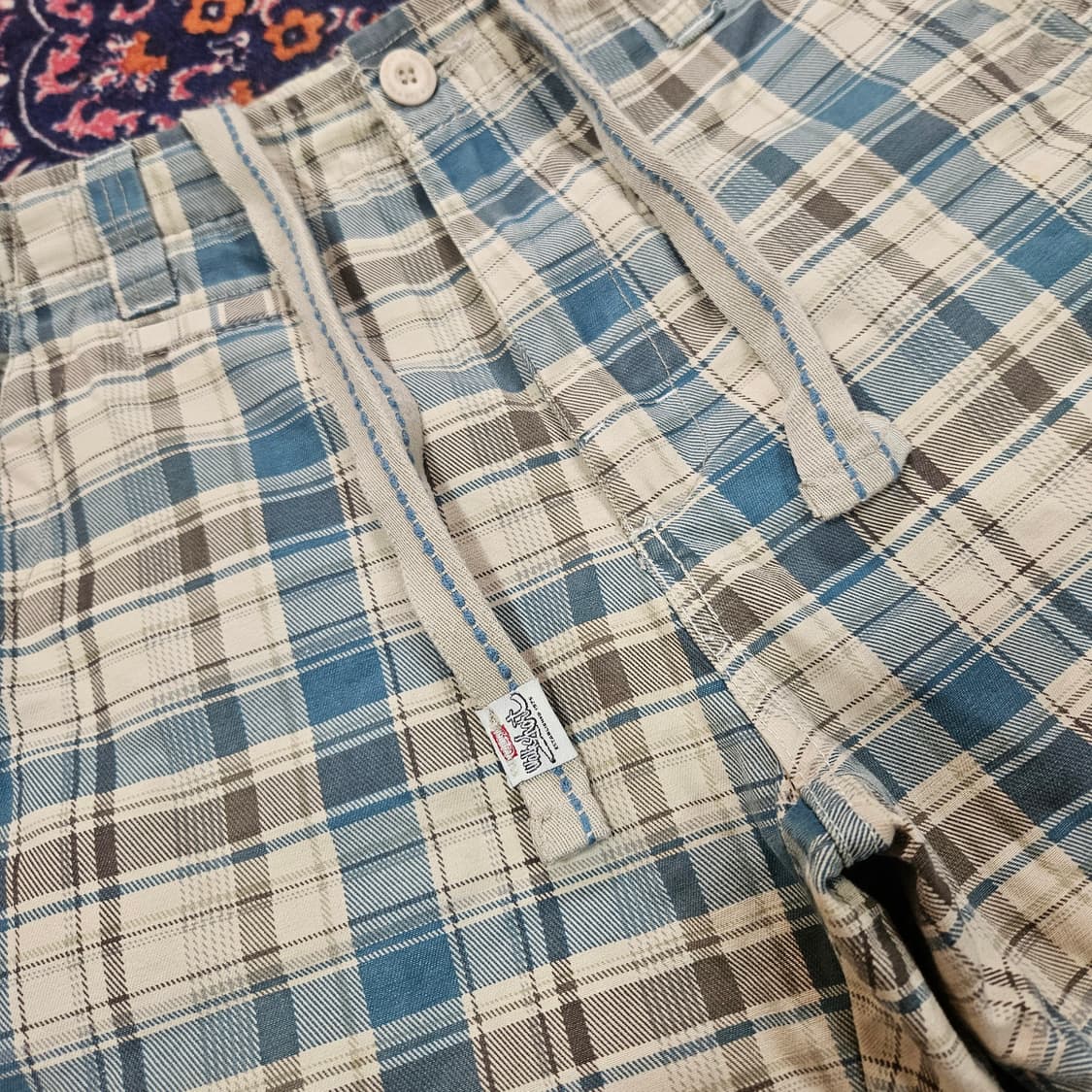 RRJ (ROUGH RIDER JEANS) 체크 반바지 상품이미지2