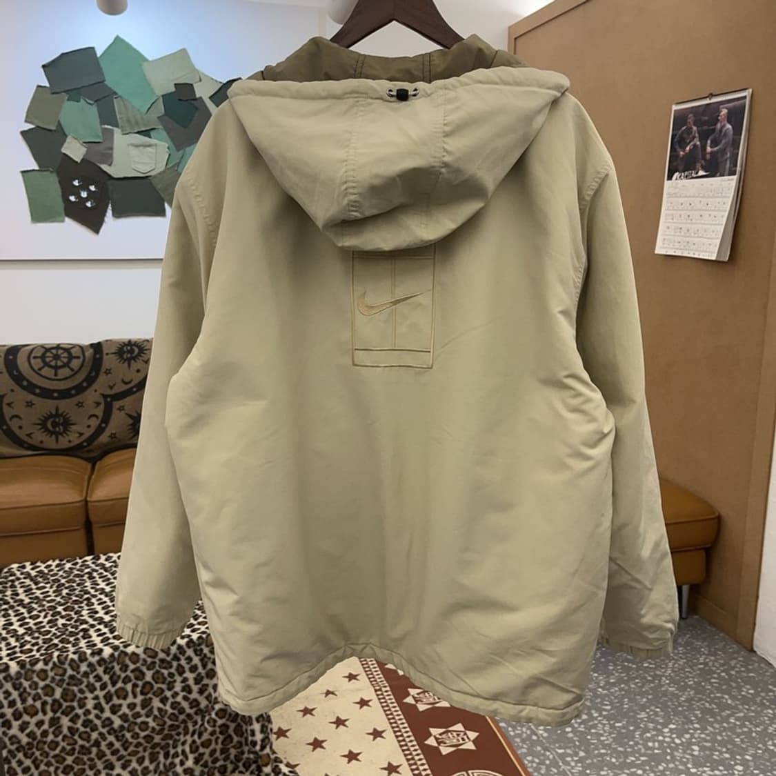 나이키 해리티지 스우시 리버시블 카키 점퍼 자켓 XL C08815 상품이미지6