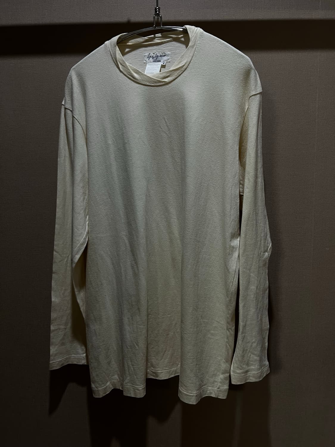 요지야마모토 뿌르옴므 아이보리 롱슬리브 M 상품이미지1