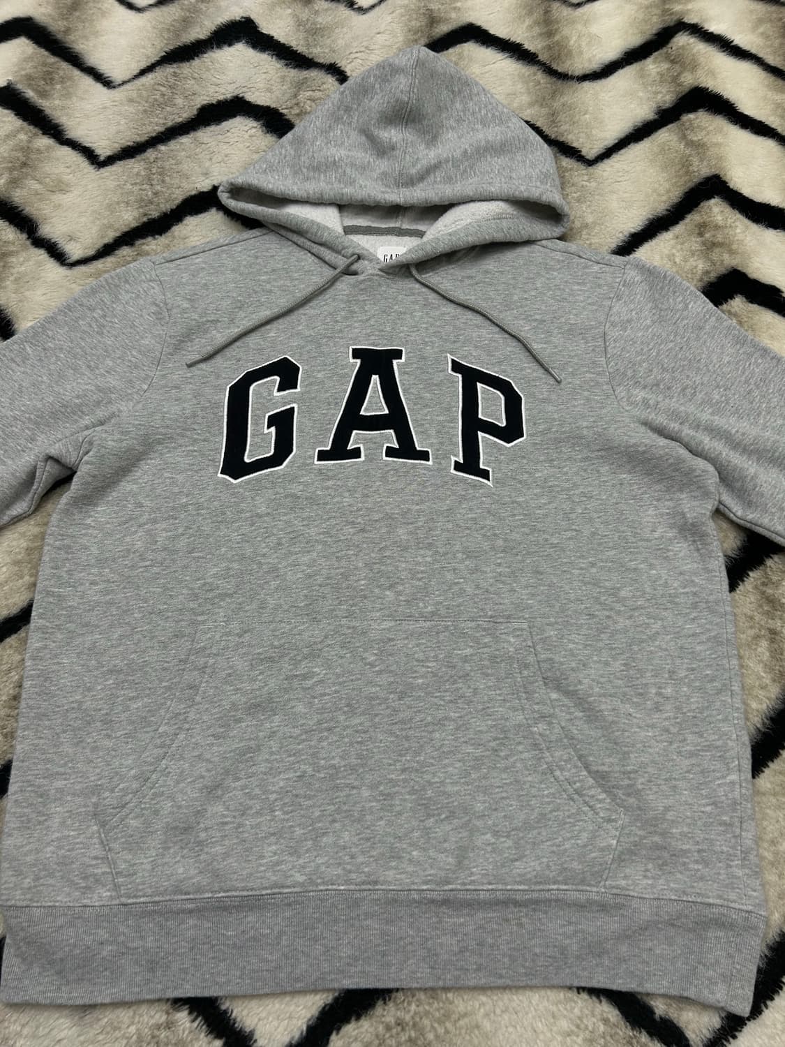 [M]GAP오버핏  후드/그레이/기모 상품이미지3