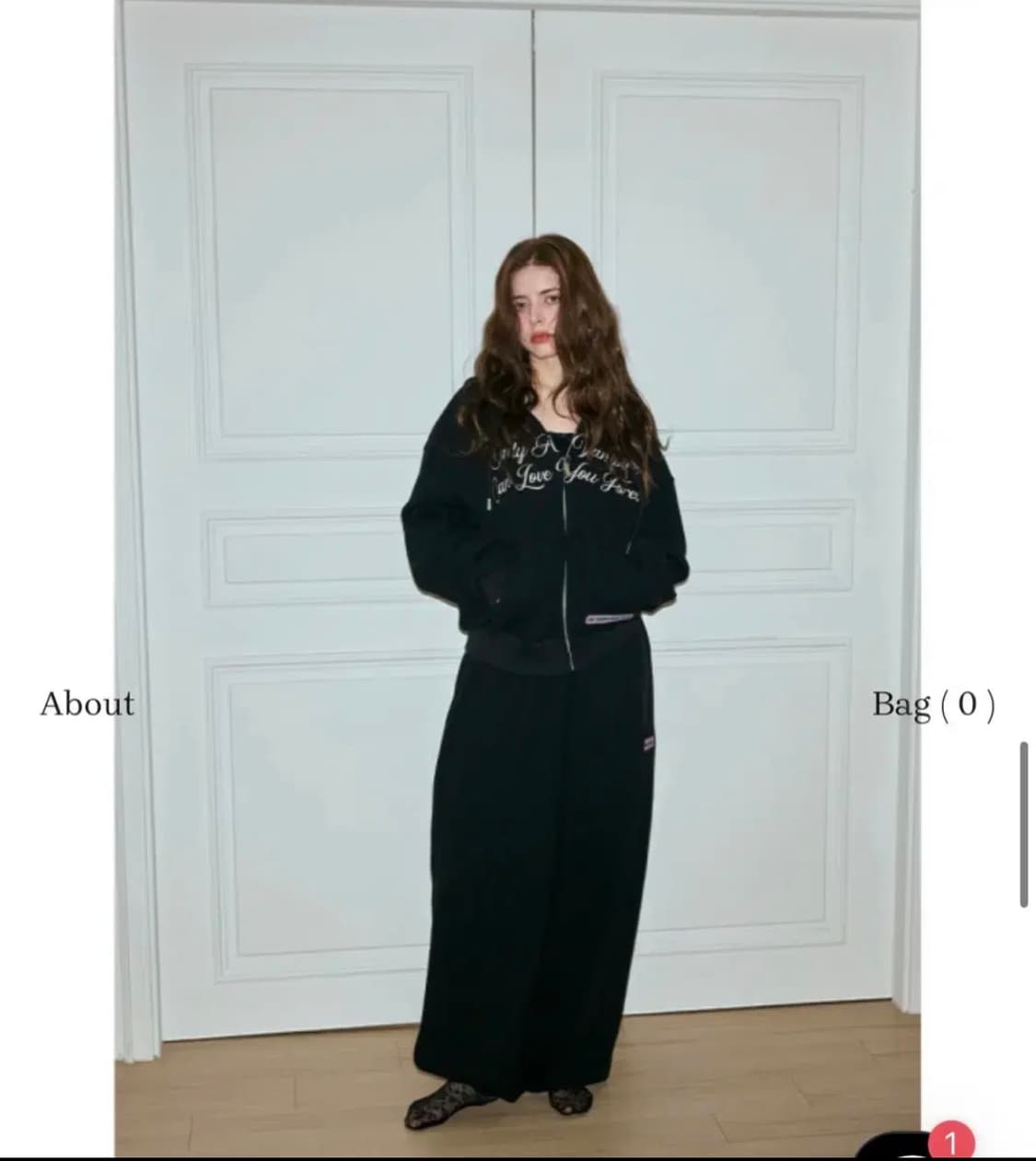 미스테리어스호텔 와플 팬츠 블랙 상품이미지1