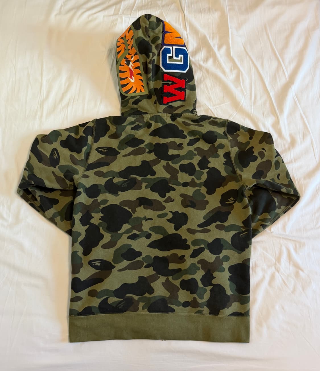 정품 베이프 더블샤크 후드집업 m 상품이미지3